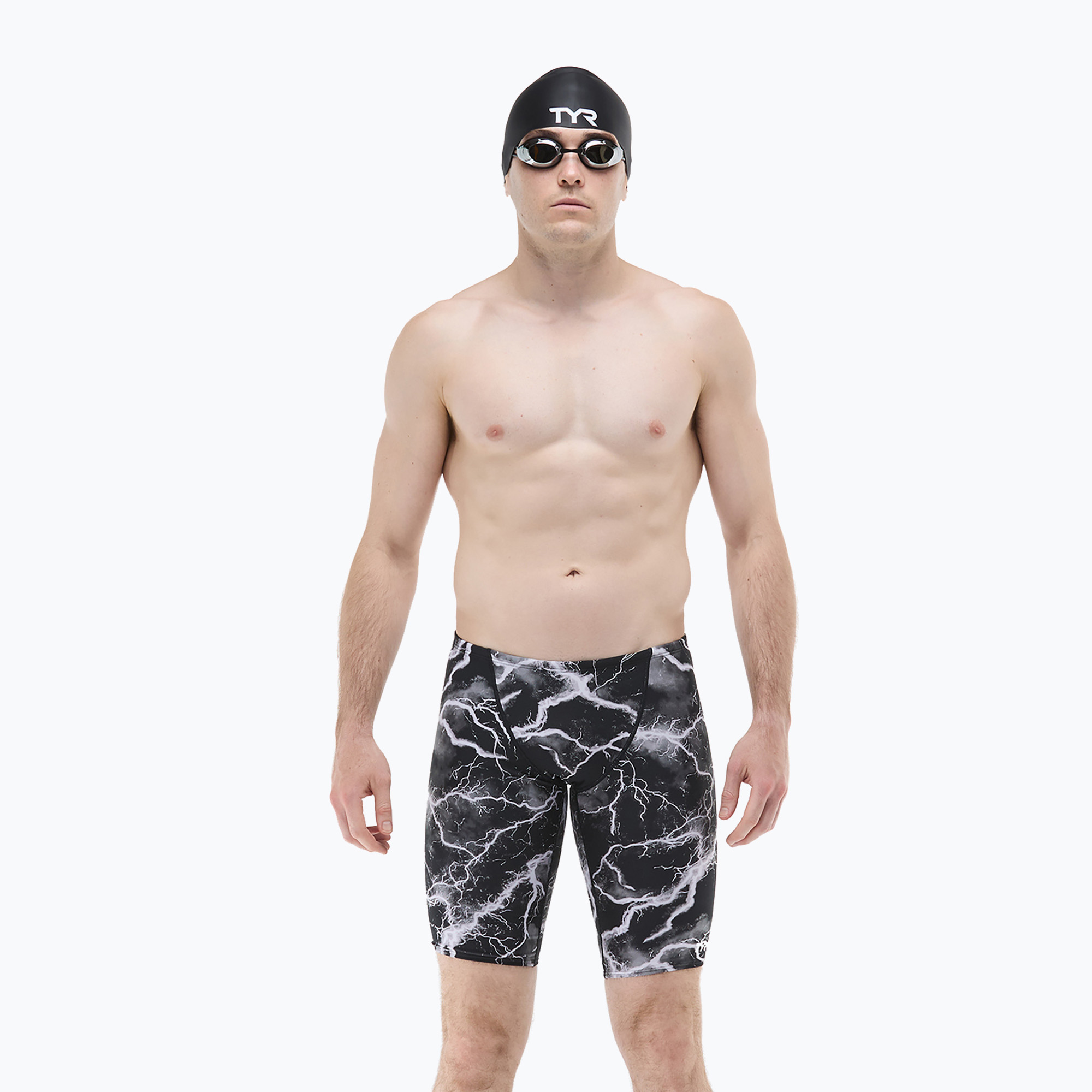 Мъжки шорти за плуване тип клин TYR Durafast Elite Arterix Jammer titanium