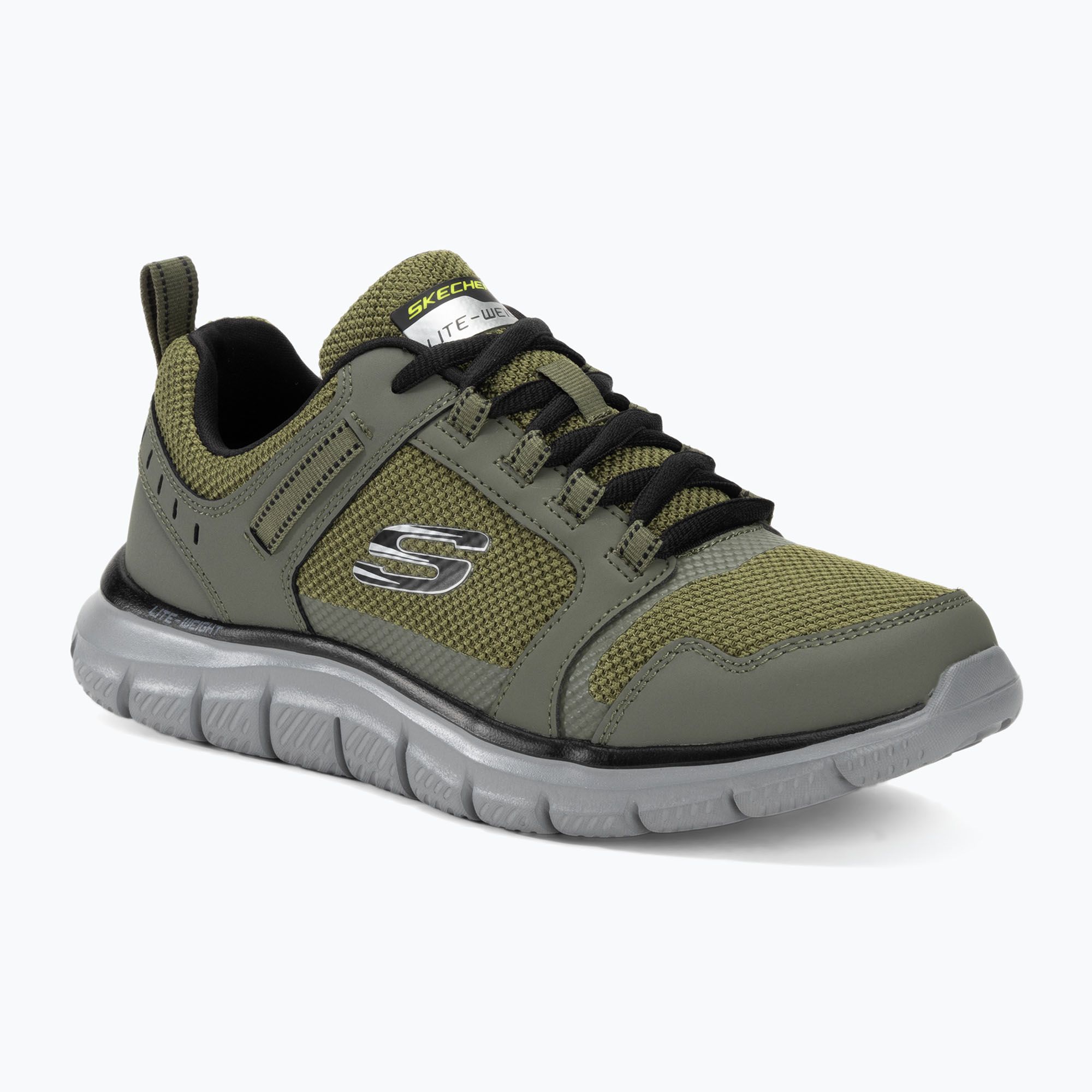 Buty męskie SKECHERS Track Knockhill olive/grey/black 