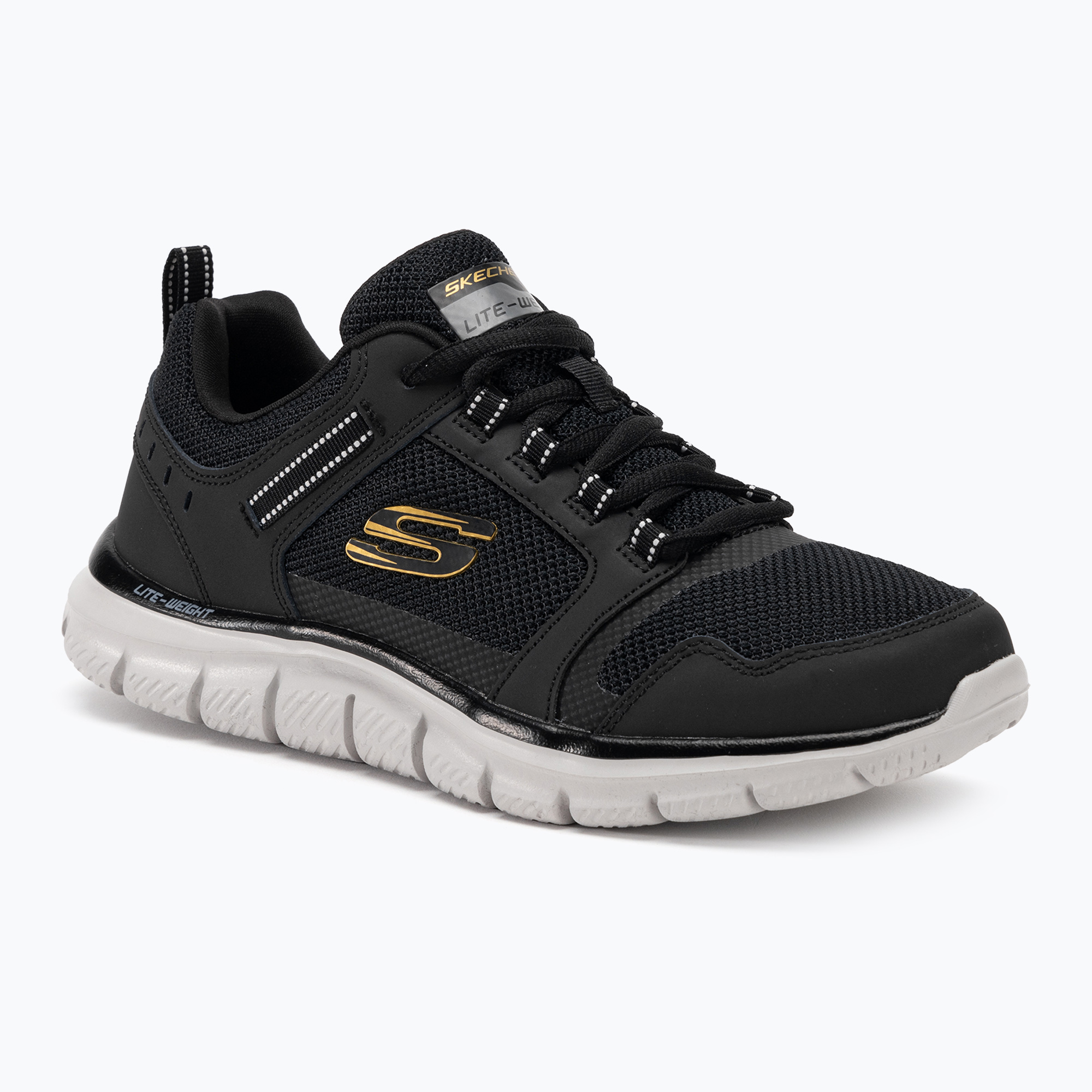 Buty męskie SKECHERS Track Knockhill black/gold 