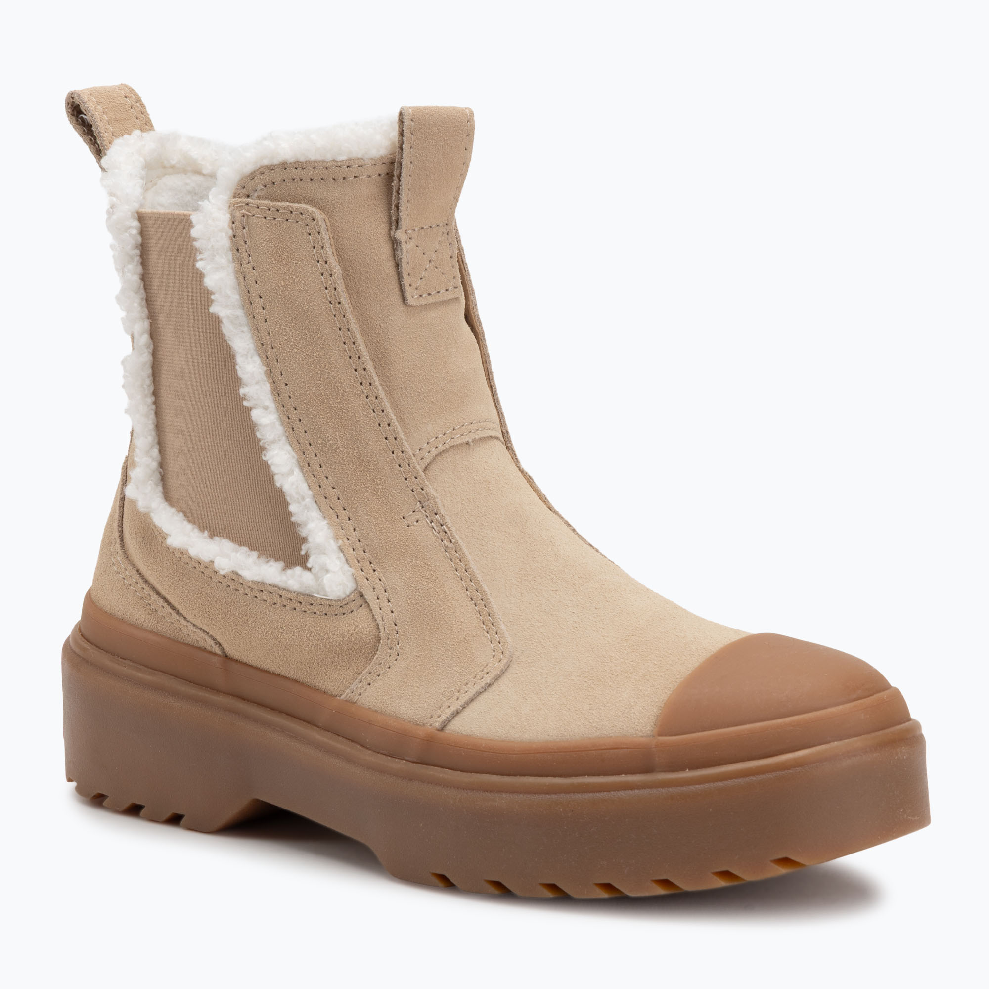 Buty damskie Converse Chuck Taylor All Star Chelsea Lugged Suede warm quarry/egret/gum 