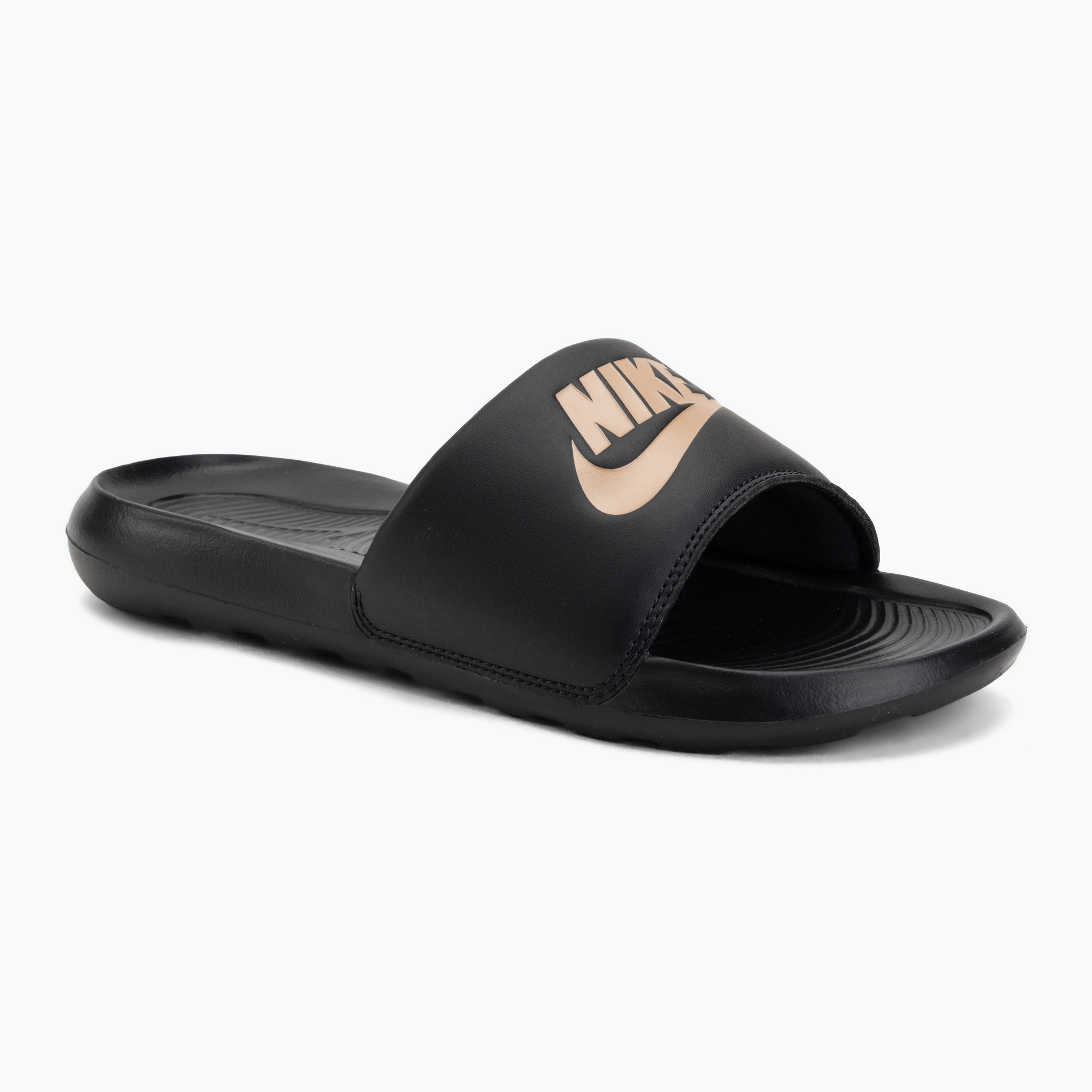 Klapki damskie Nike Victori One Slide black/black/metallic red bronze 