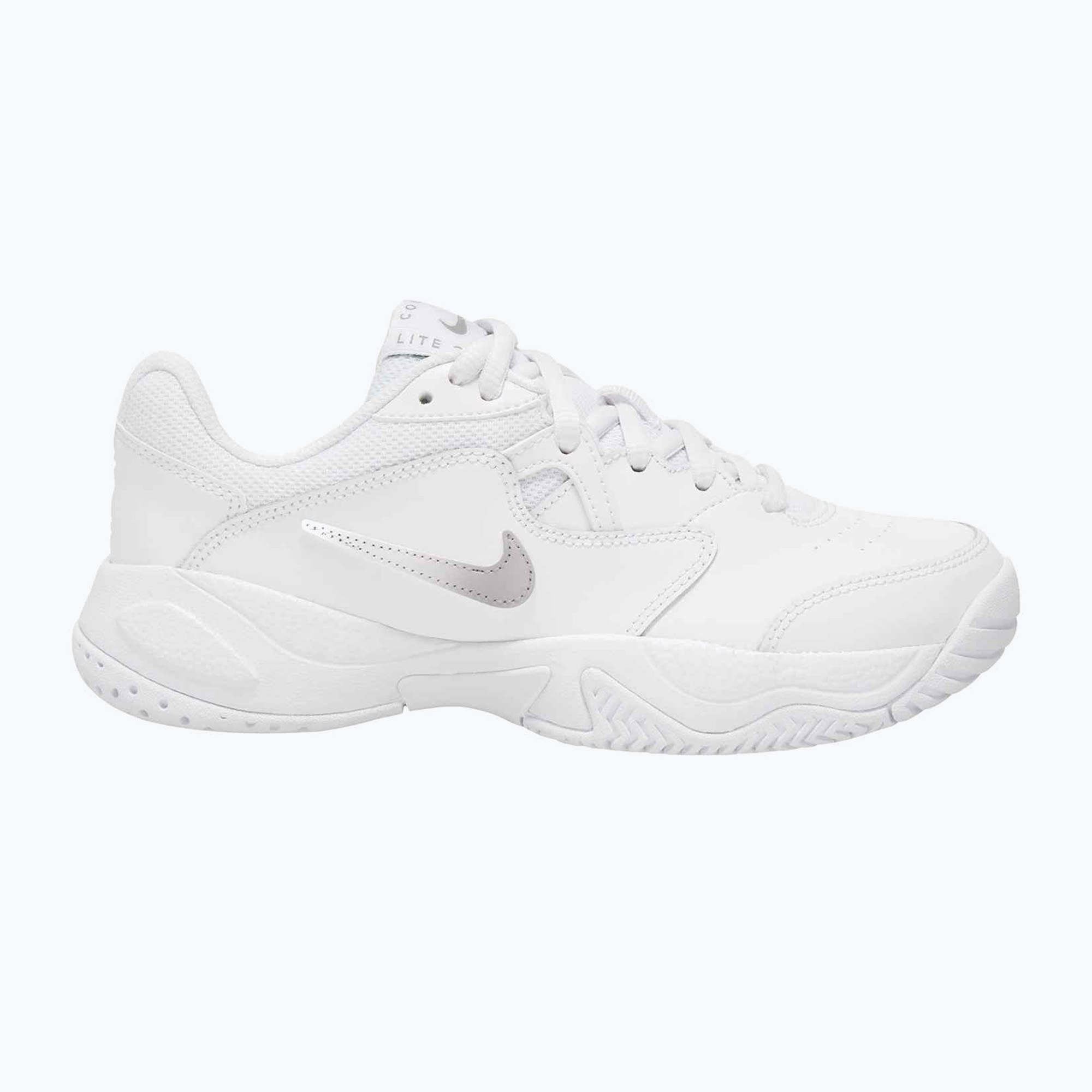 Buty do tenisa dziecięce Nike Court Lite 2 Jr white/metallic silver 