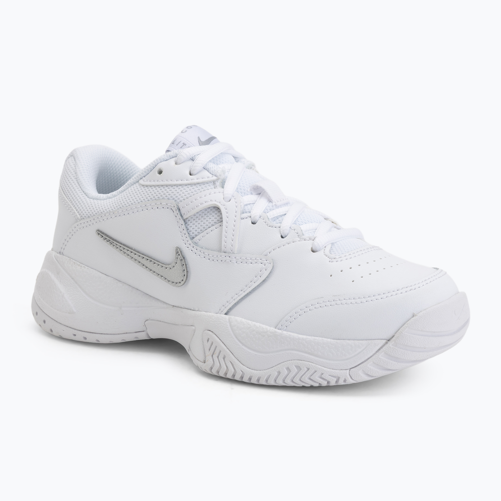Buty do tenisa dziecięce Nike Court Lite 2 Jr white/metallic silver 