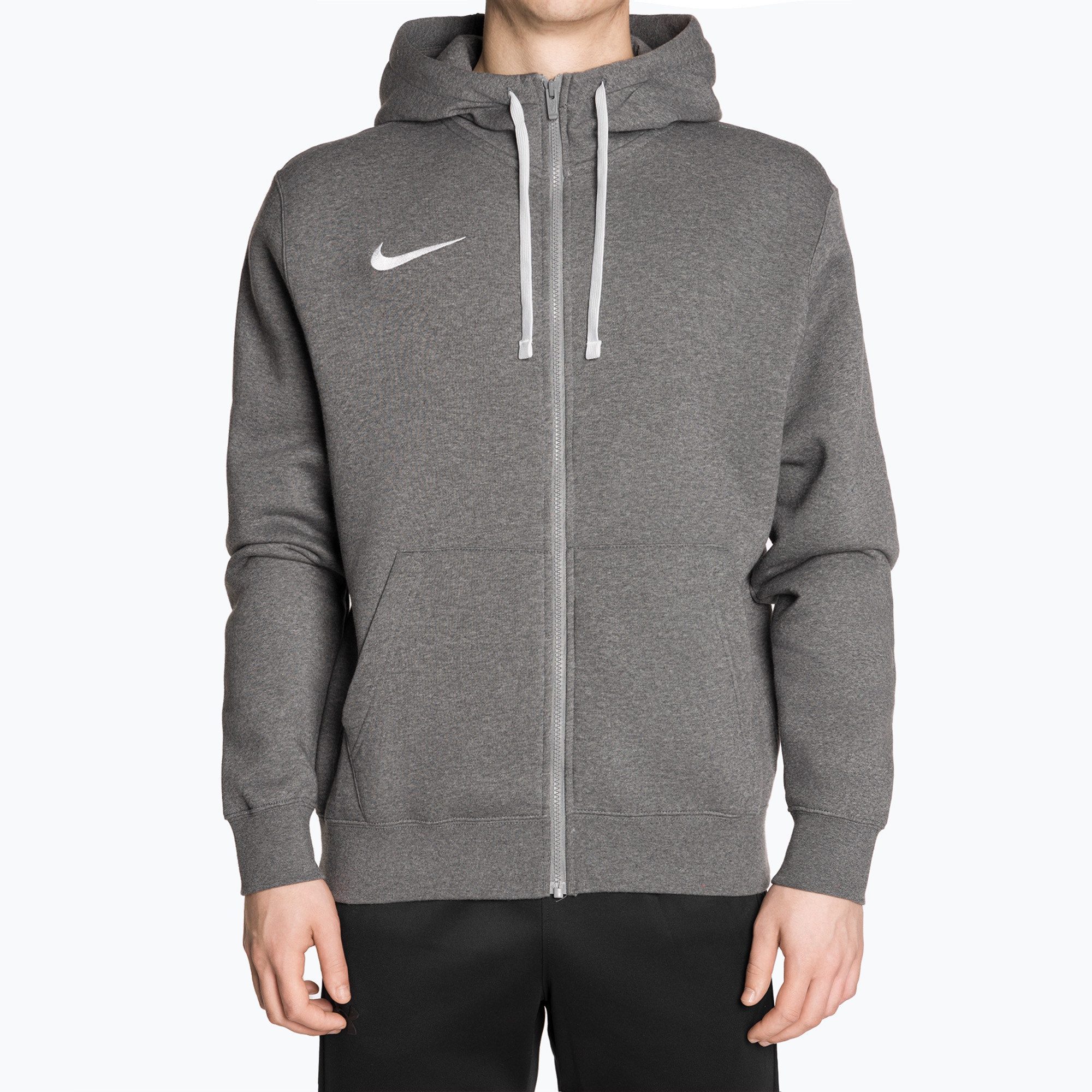Bluza męska Nike Park 20 Full Zip Hoodie charcoal heahter/white 