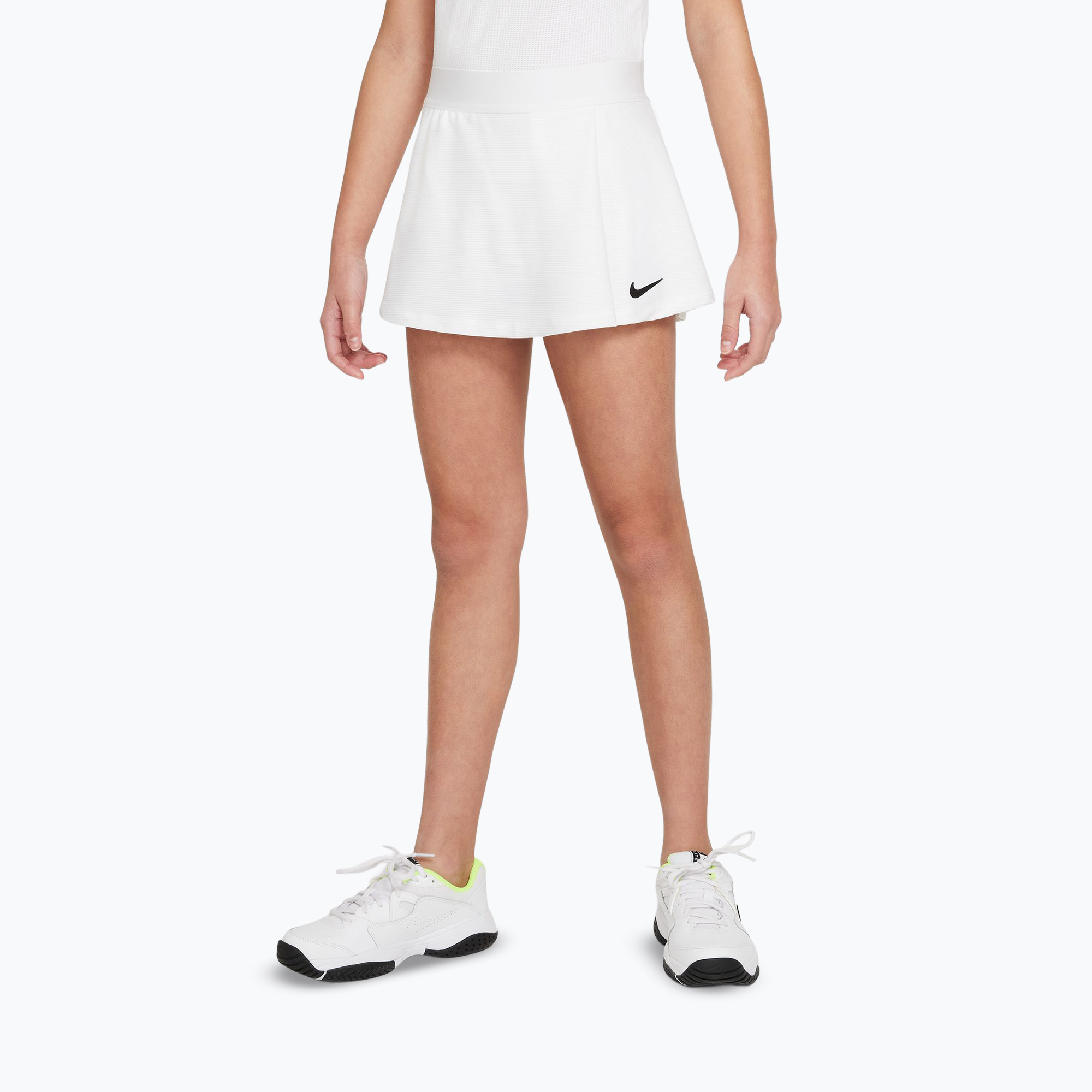 Spódniczka tenisowa dla dziewczynki Nike Court Dri-Fit Victory white/black 