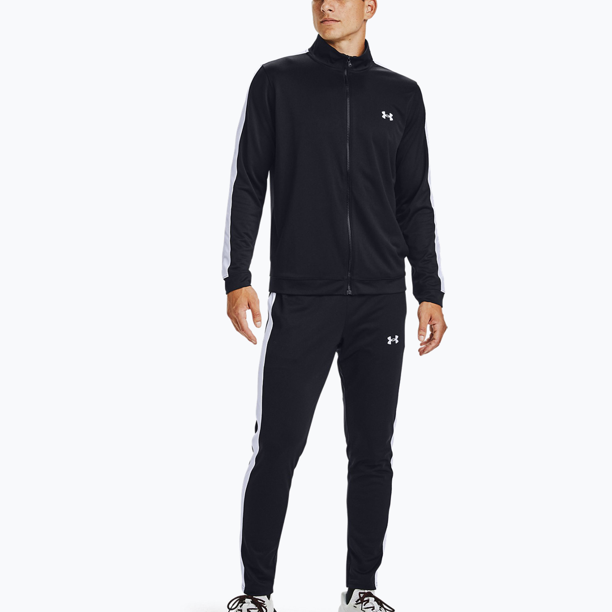 Dres męski Under Armour UA Knit Track Suit black/white 