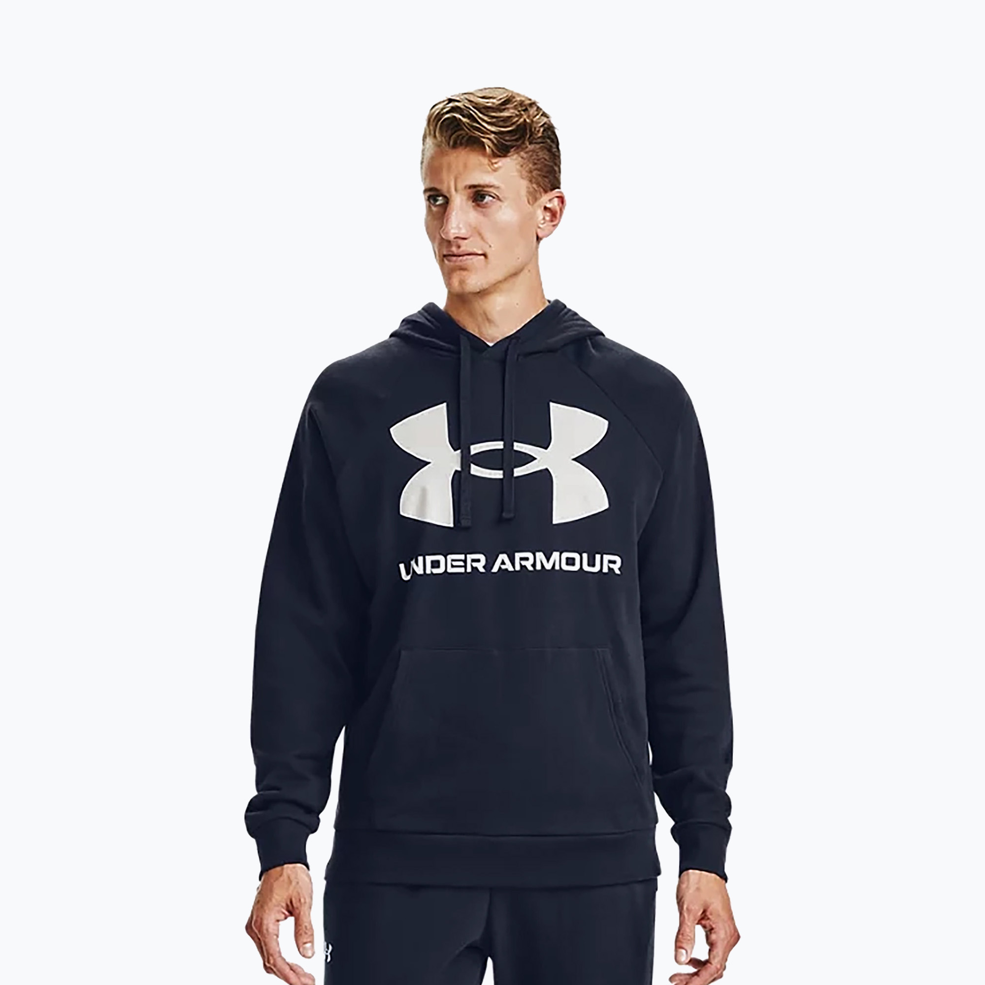 Bluza męska Under Armour Rival Fleece Big Logo HD midnight navy/onyx white 