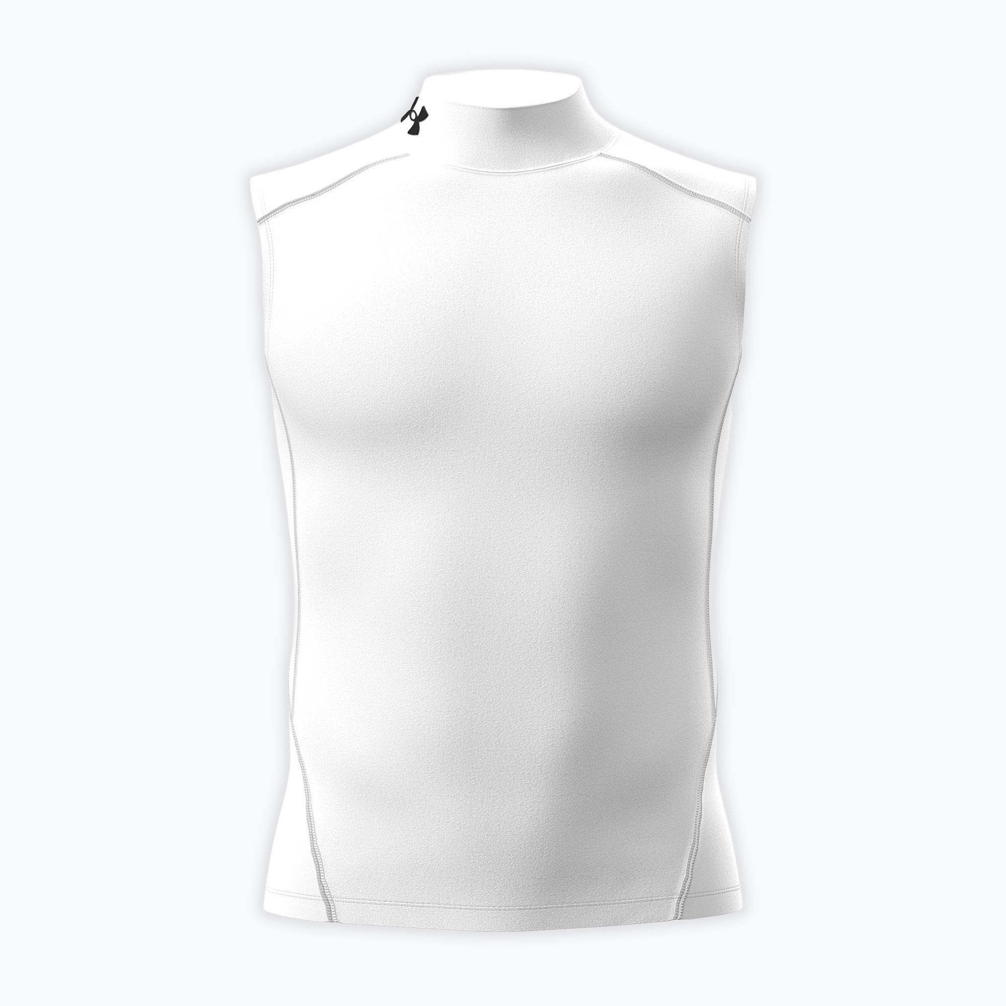 Мъжка тренировъчна тениска Under Armour HG Armour Comp Mock SL castlerock/white