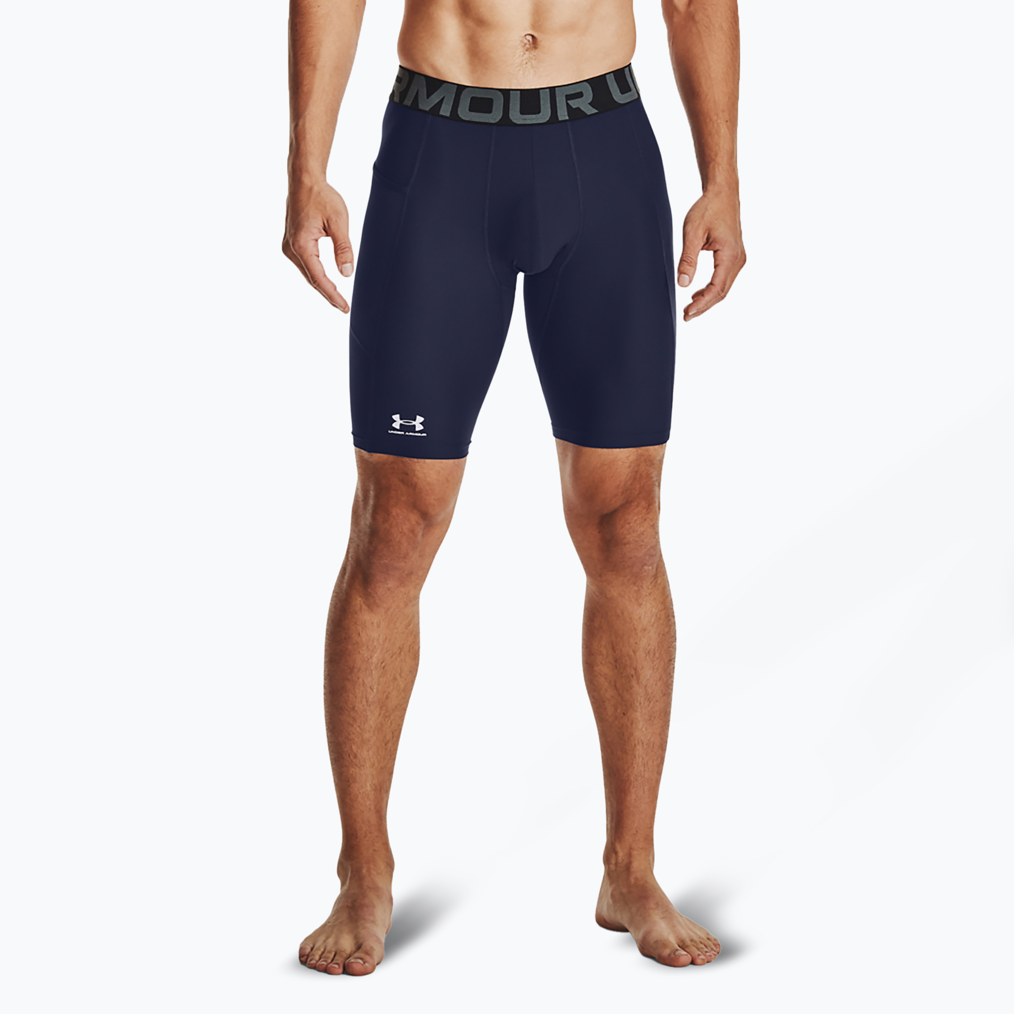 Spodenki męskie Under Armour HG Armour Long Shorts midnight navy/white 