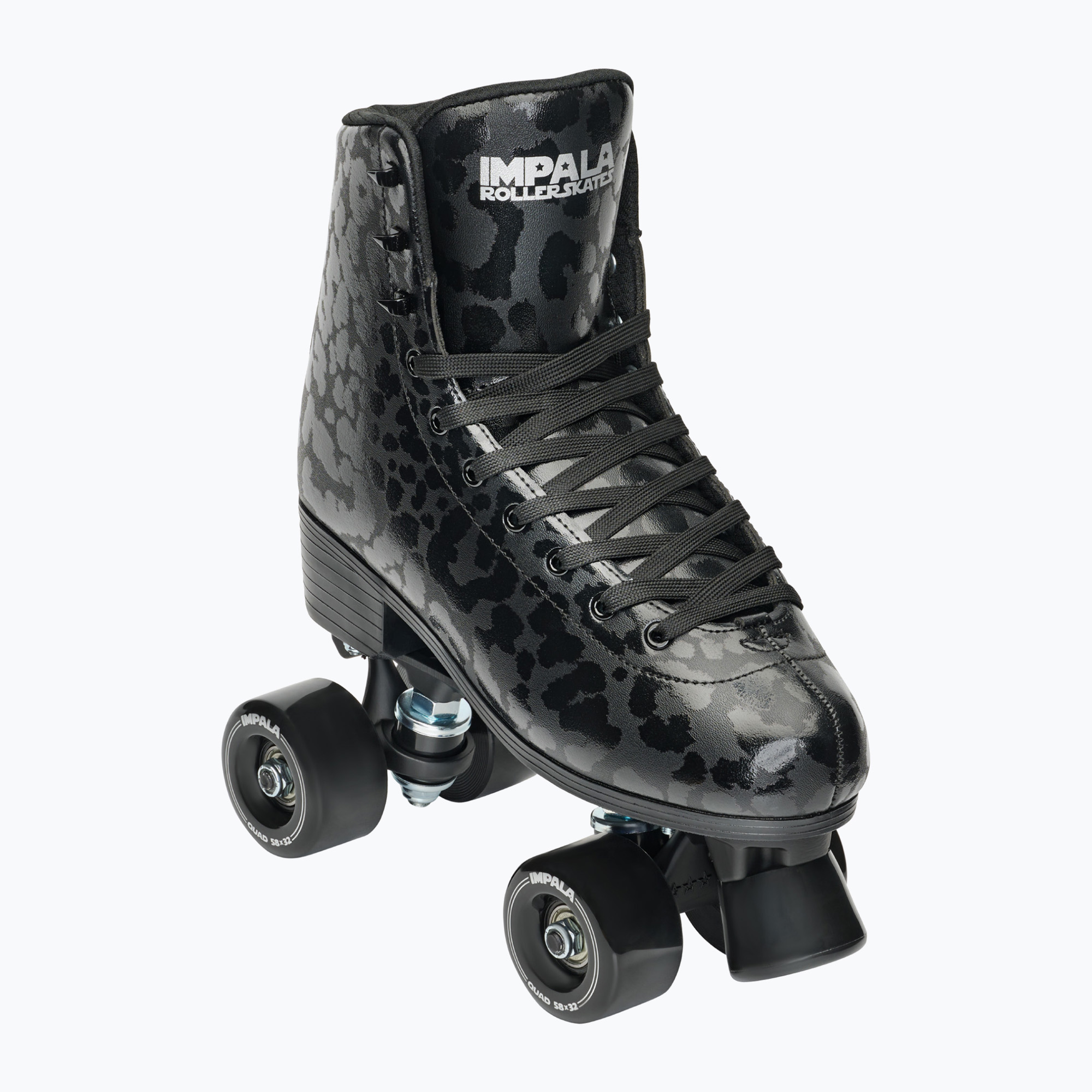 Дамски ролкови кънки IMPALA Quad Skate black leopard