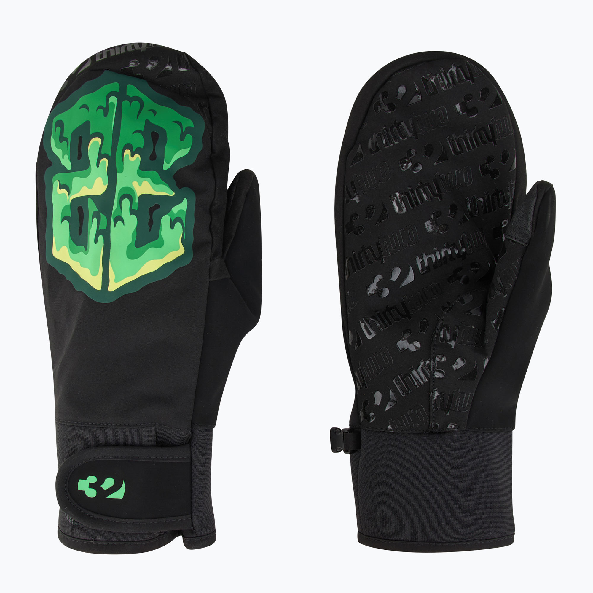 Мъжки ръкавици за сноуборд ThirtyTwo Gateway Mitt black/green