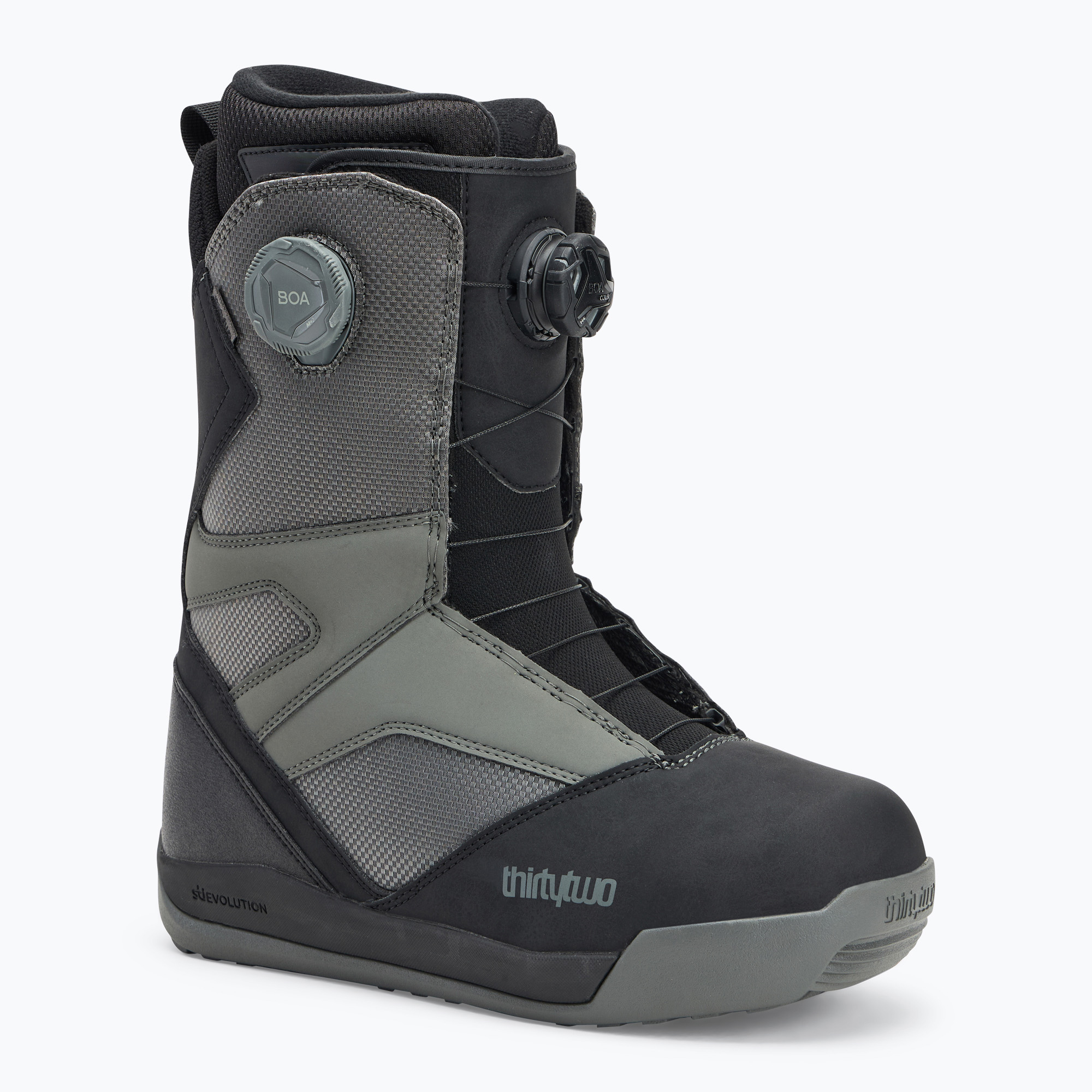 Scarponi da snowboard da uomo ThirtyTwo Stw Double Boa '24 nero/carbonio (45 EU) (Stw Double Boa '24 8105000540)