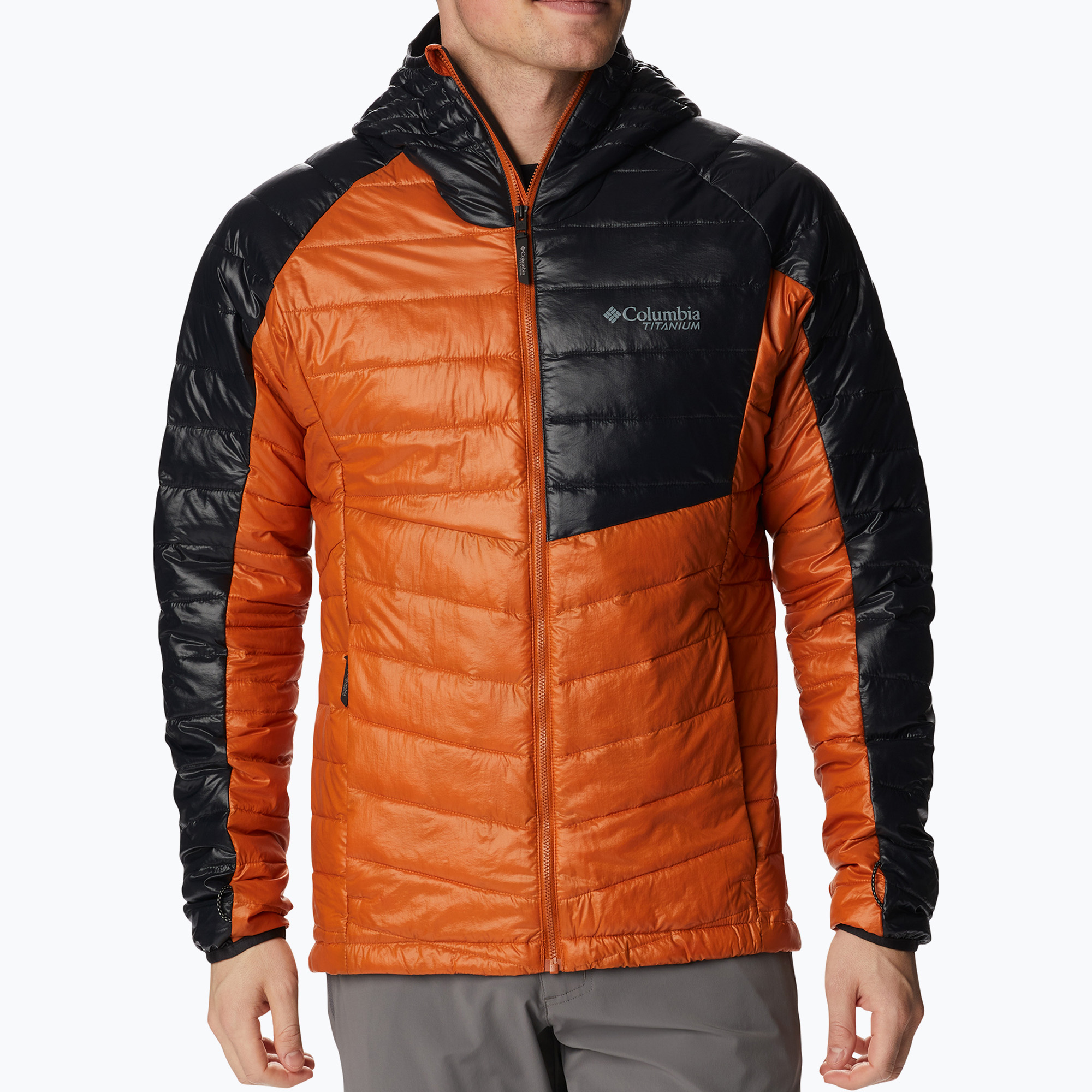 Kurtka męska Columbia Platinum Peak Hooded warm copper/black 