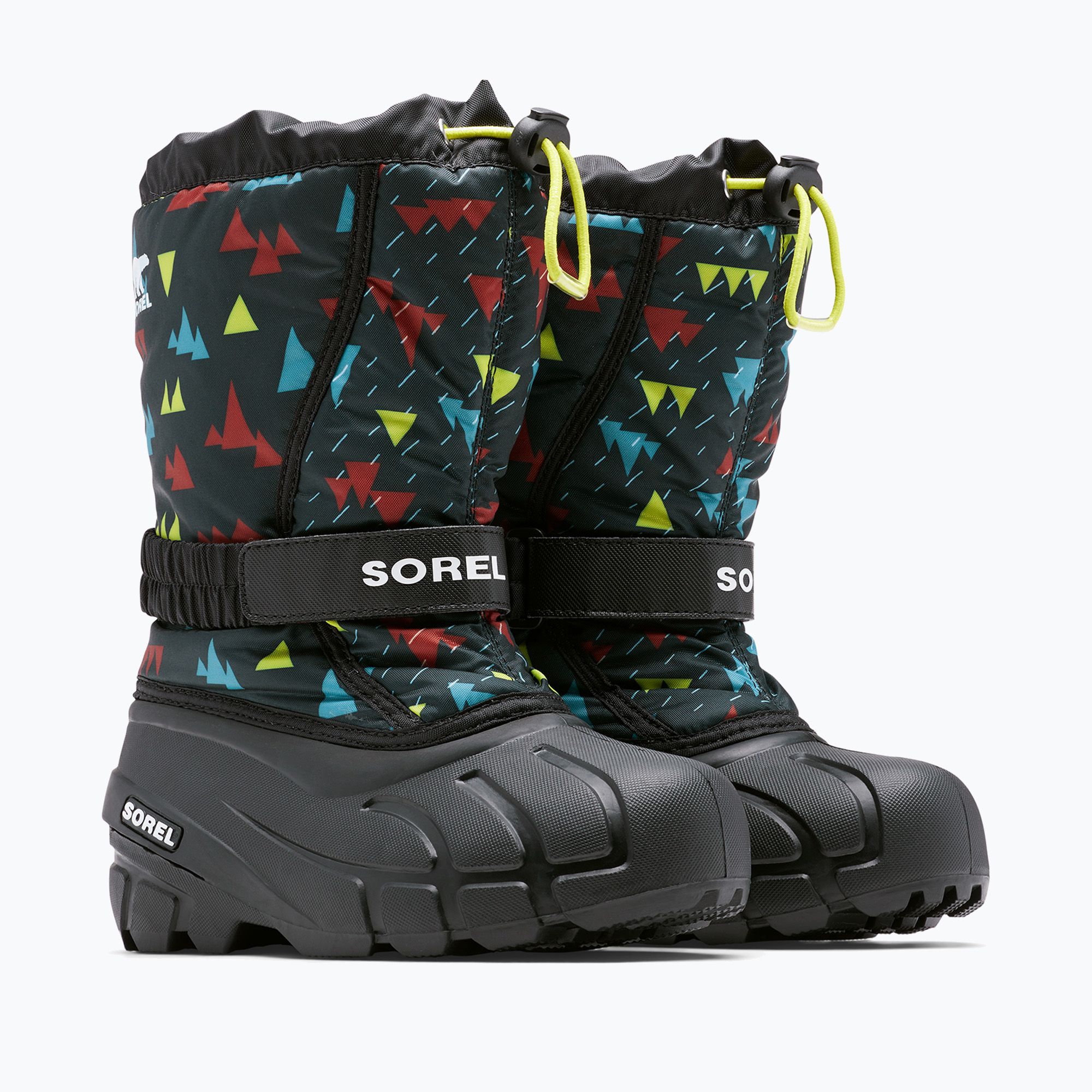 Śniegowce dziecięce Sorel Flurry Print Boys black/black 