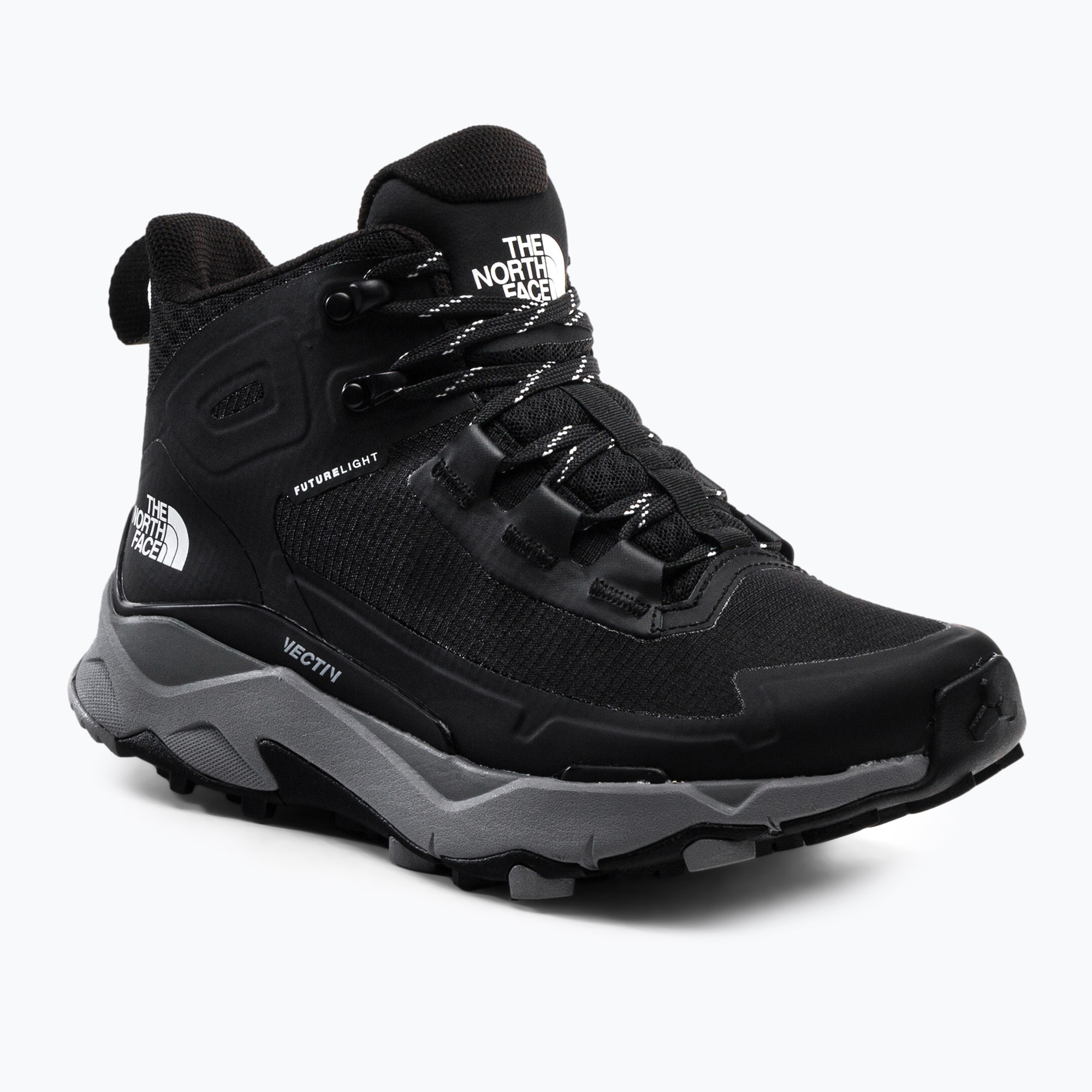 Buty turystyczne damskie The North Face Vectiv Exploris Mid Futurelight black/meld grey 
