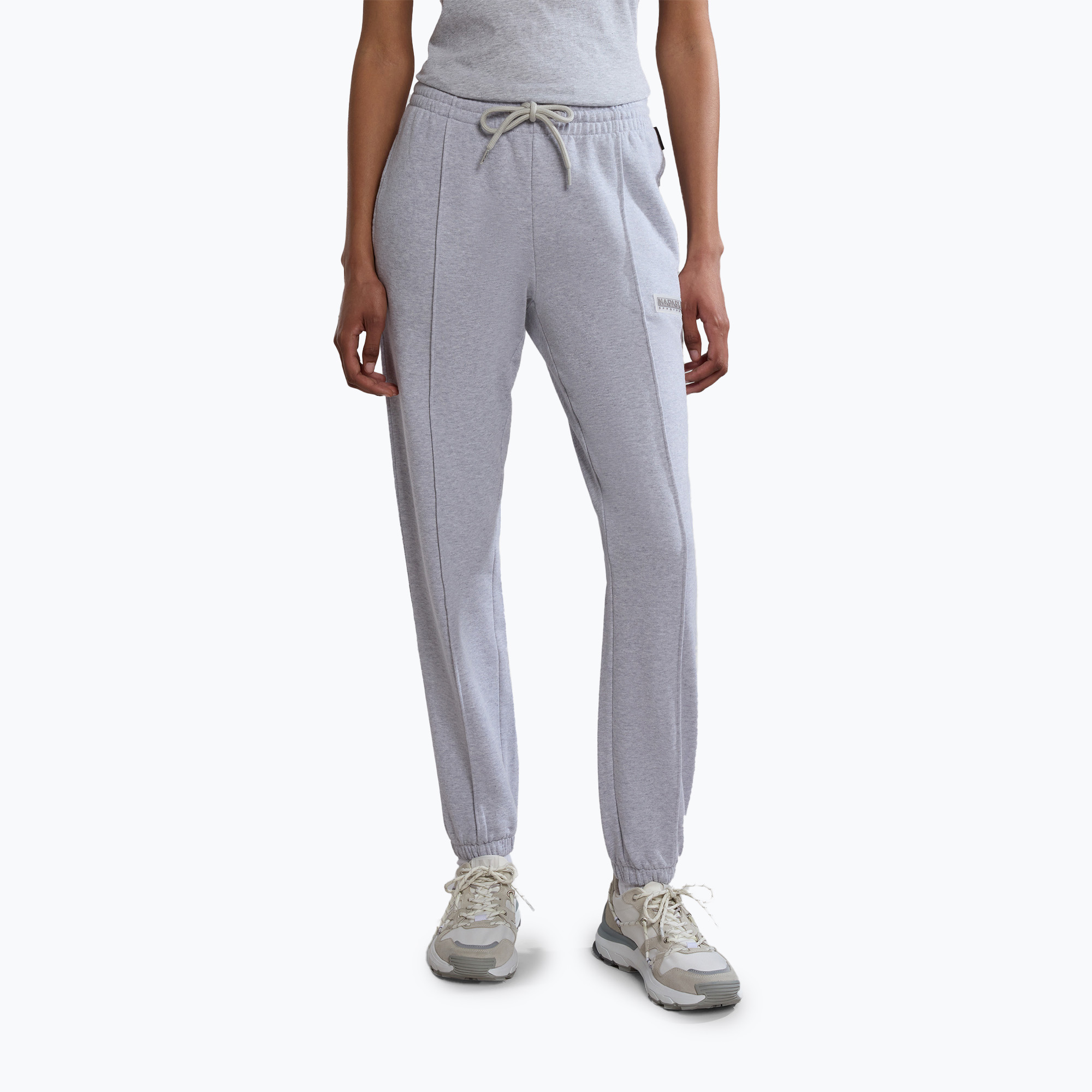 Spodnie damskie Napapijri M-Iaato light grey mel 