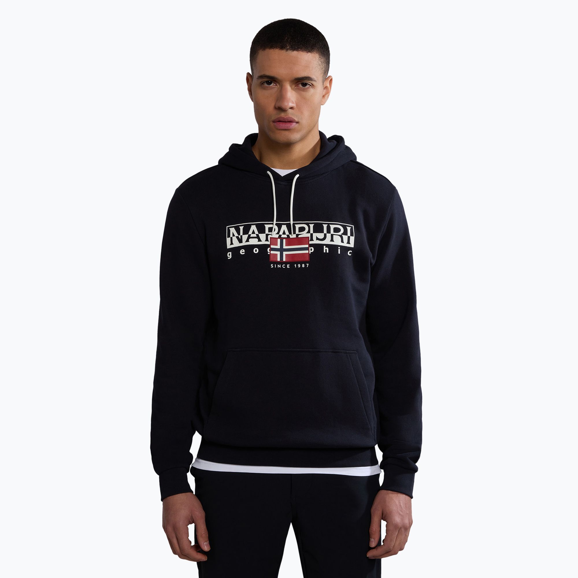 Pánska mikina Napapijri B-Aylmer H black (B-Aylmer H NP0A4HTL0411)