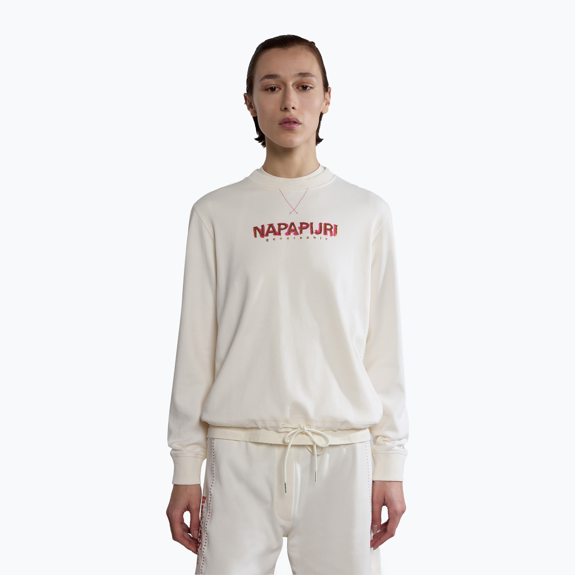 Bluza damska Napapijri B-Kreis C white whisper 