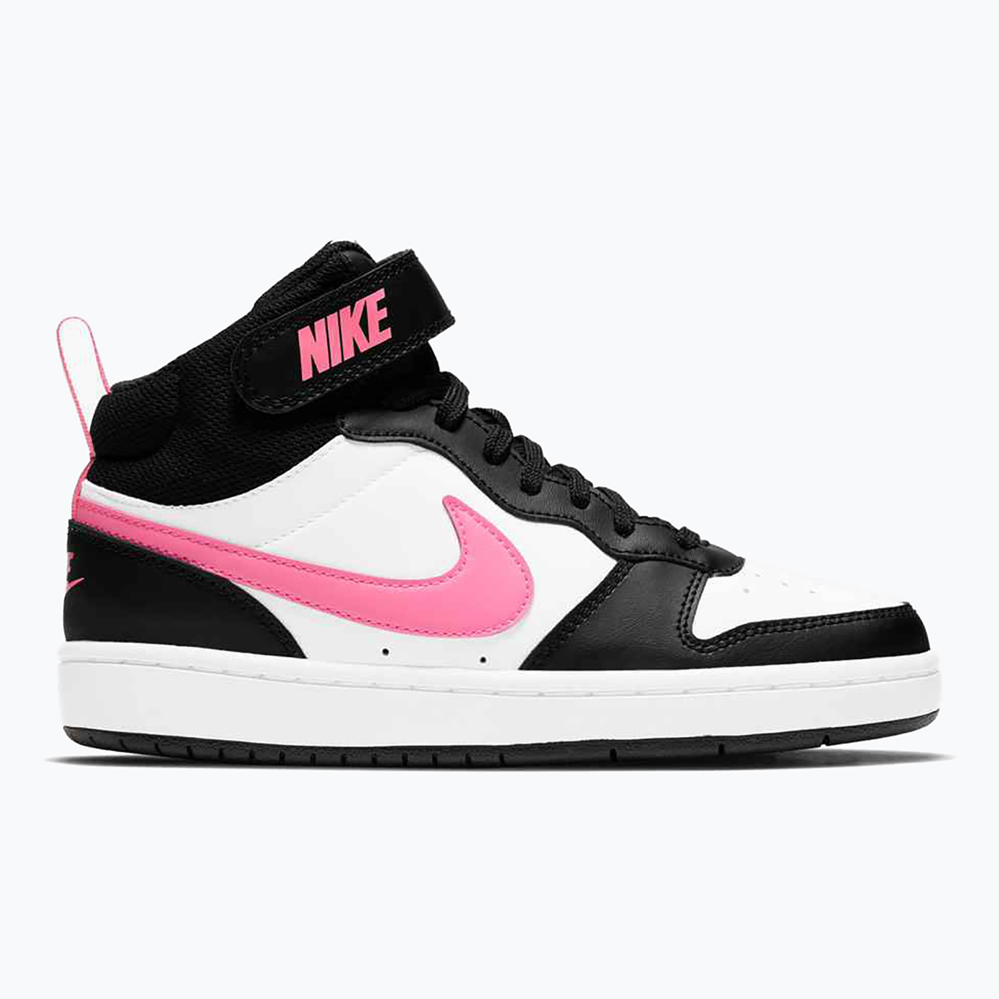 Buty dziecięce Nike Court Borough Mid 2 black/sunset pulse/white 