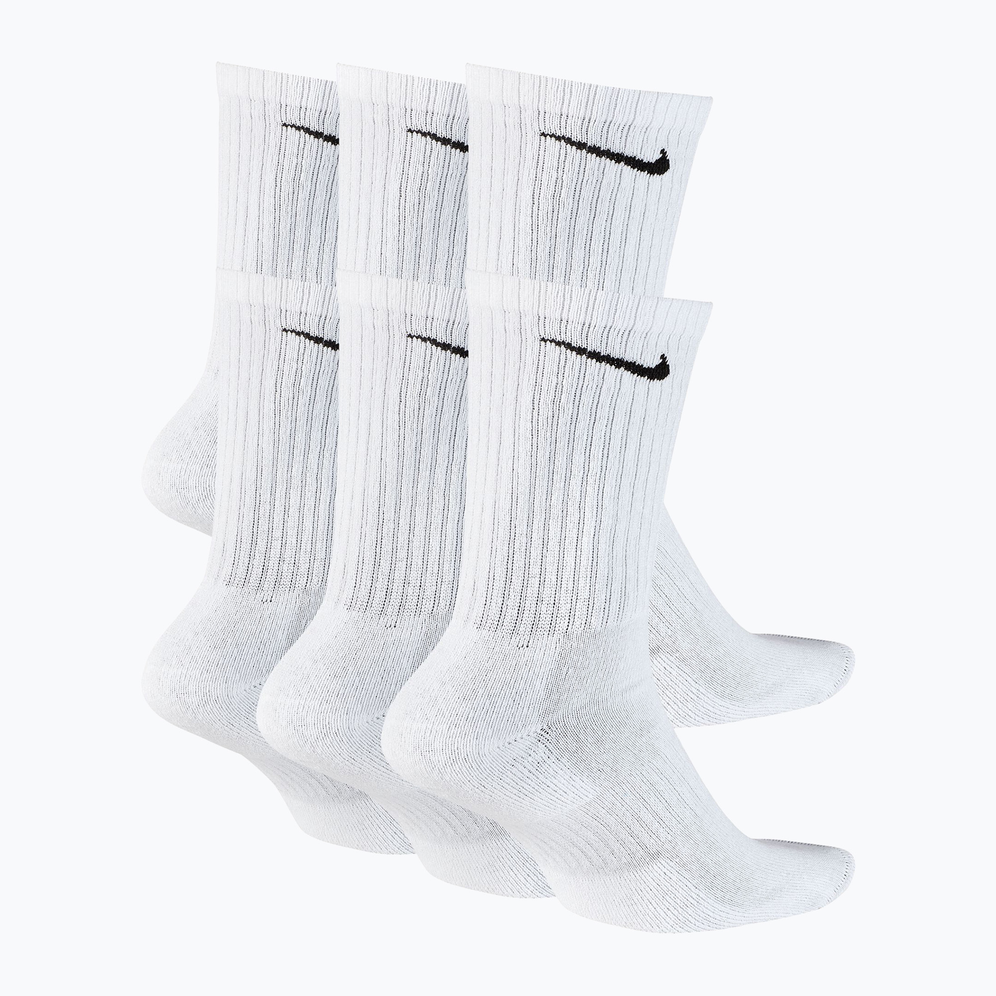 Zokni Nike Everyday Cushioned 6 pár white/black (Everyday Cushioned SX7666)