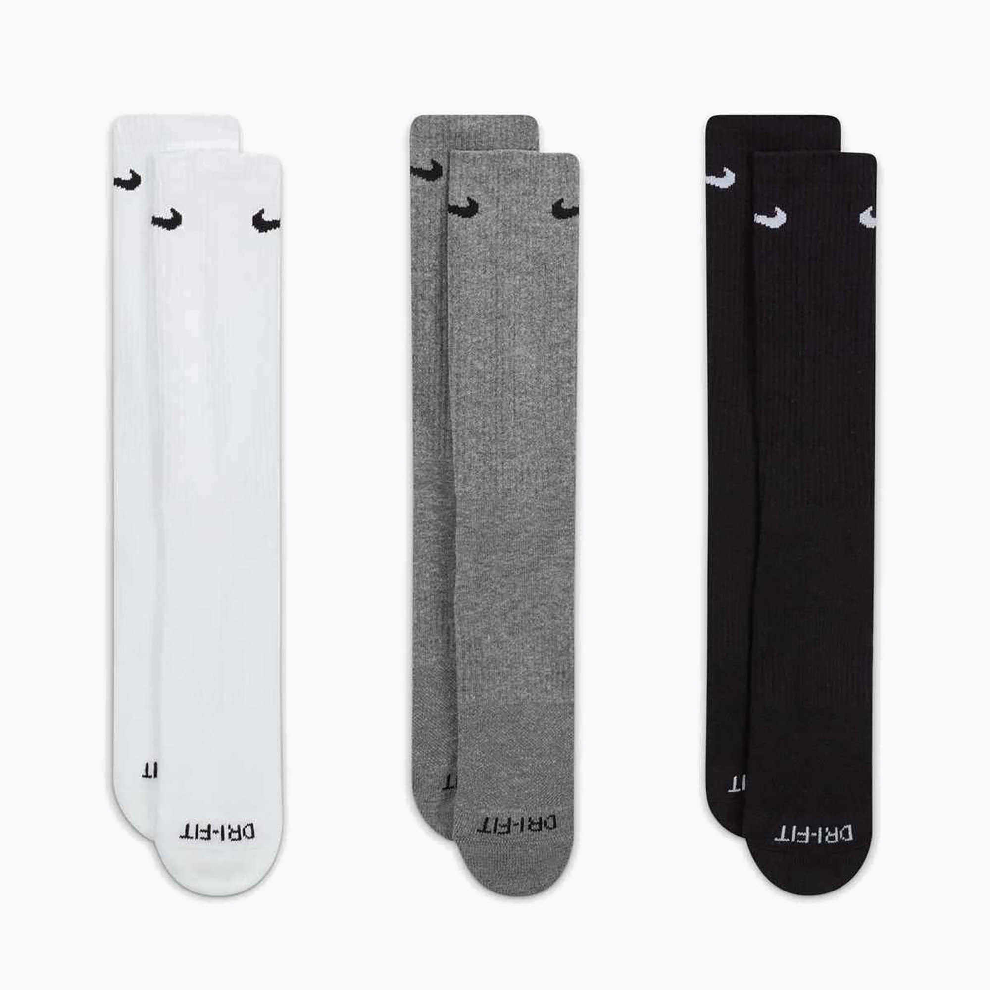 Șosete Nike Everyday Plus Cushioned 3 perechi multi-color/white/grey/black