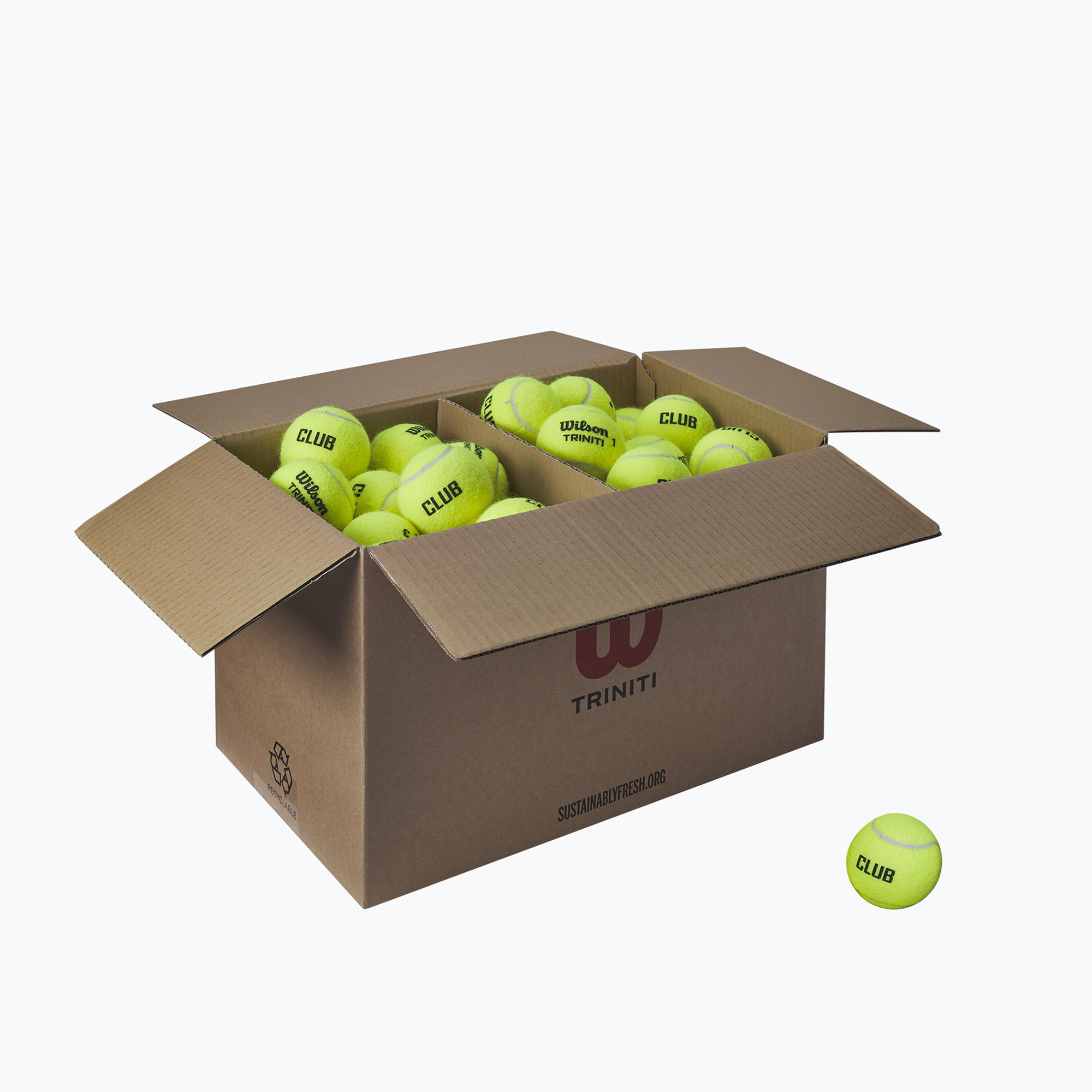 Piłki tenisowe Wilson Trinity Club 72 szt. yellow 