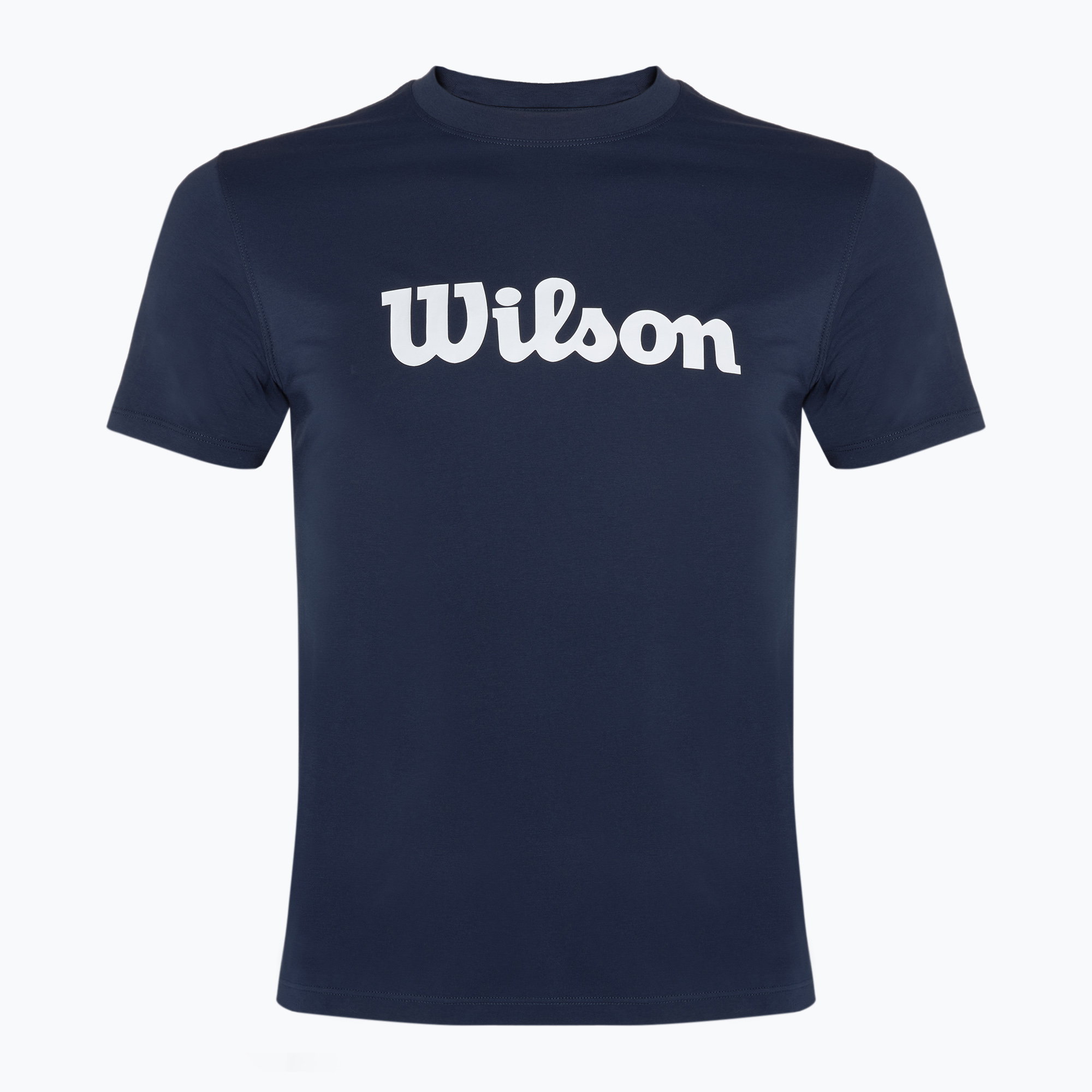 Koszulka tenisowa męska Wilson Team Graphic classic navy script 