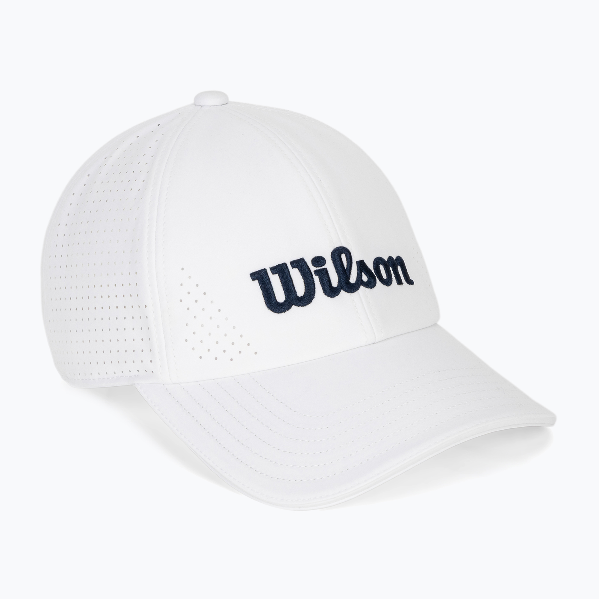 Czapka z daszkiem Wilson Active Perforated Cap bright white 