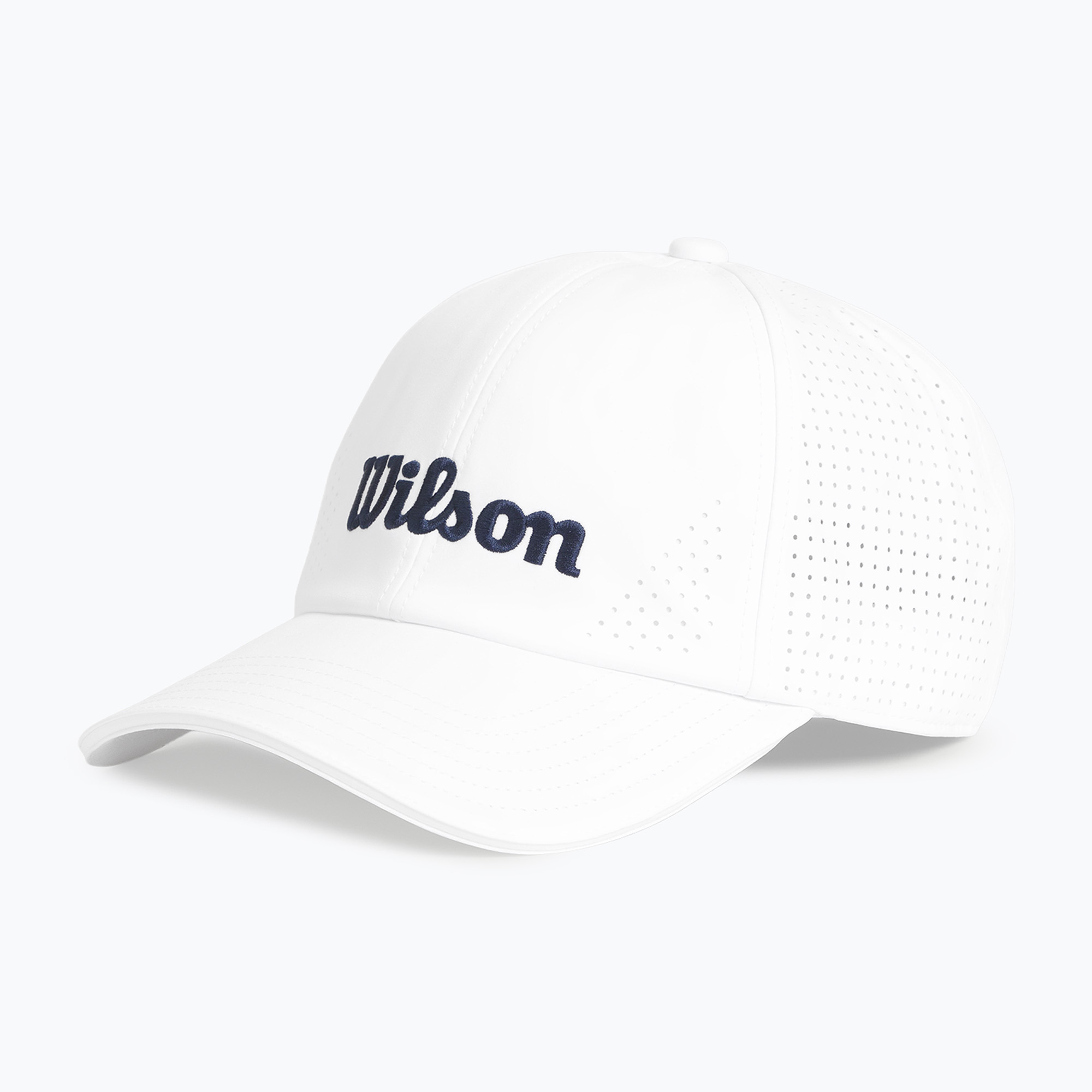 Czapka z daszkiem Wilson Active Perforated Cap bright white 
