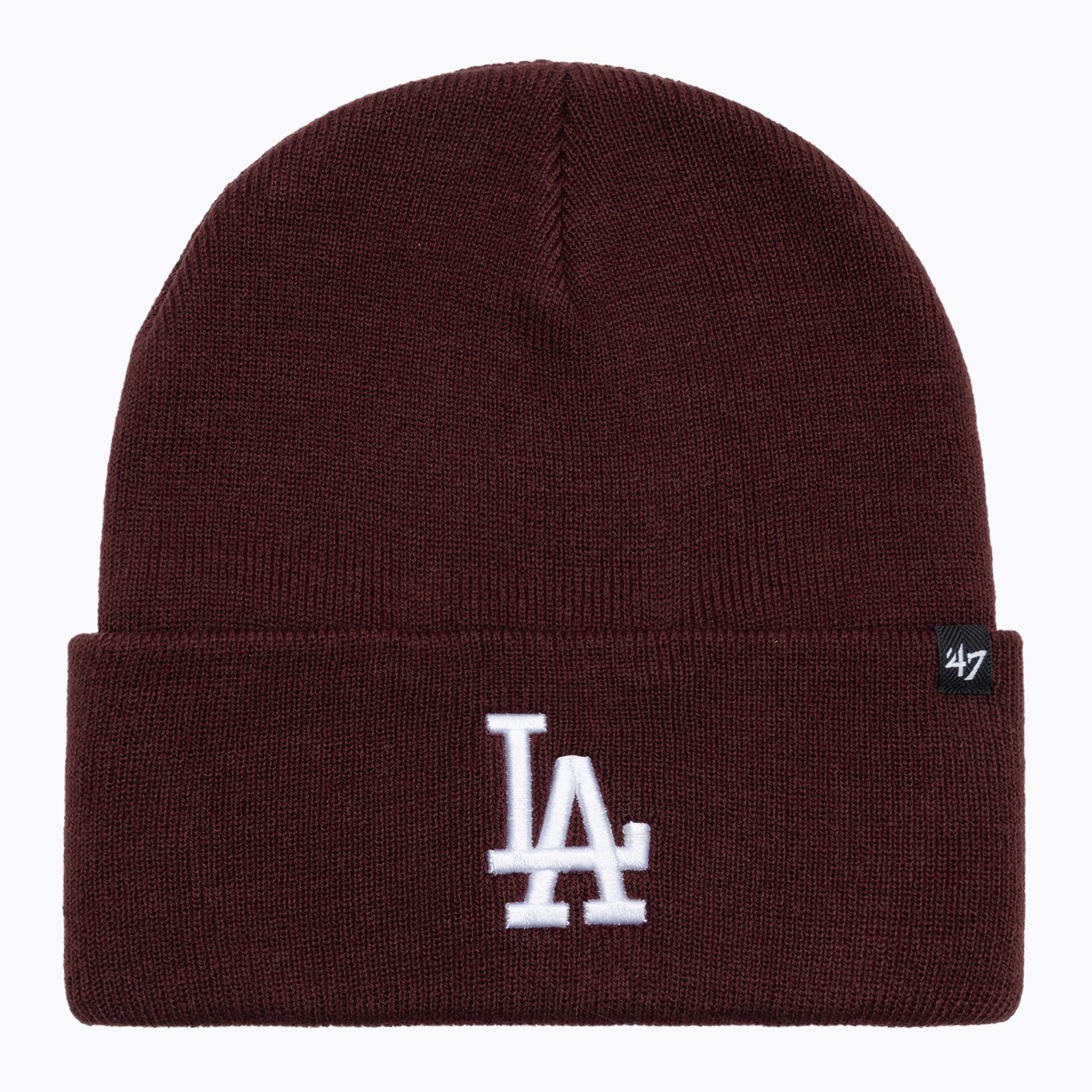 Zimní čepice 47 Brand MLB Los Angeles Dodgers Haymaker dark maroon