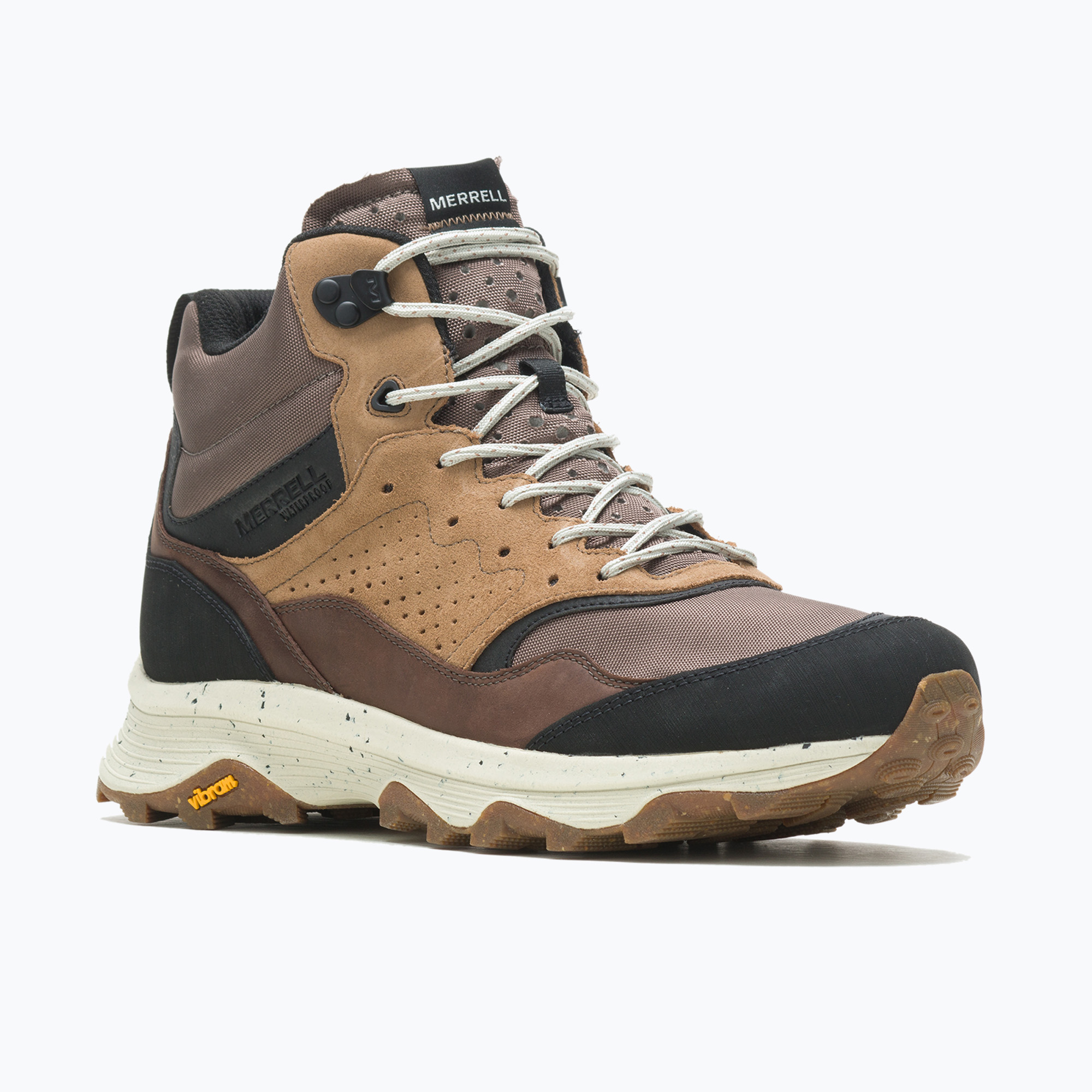 Buty turystyczne męskie Merrell Speed Solo Mid WP earth 