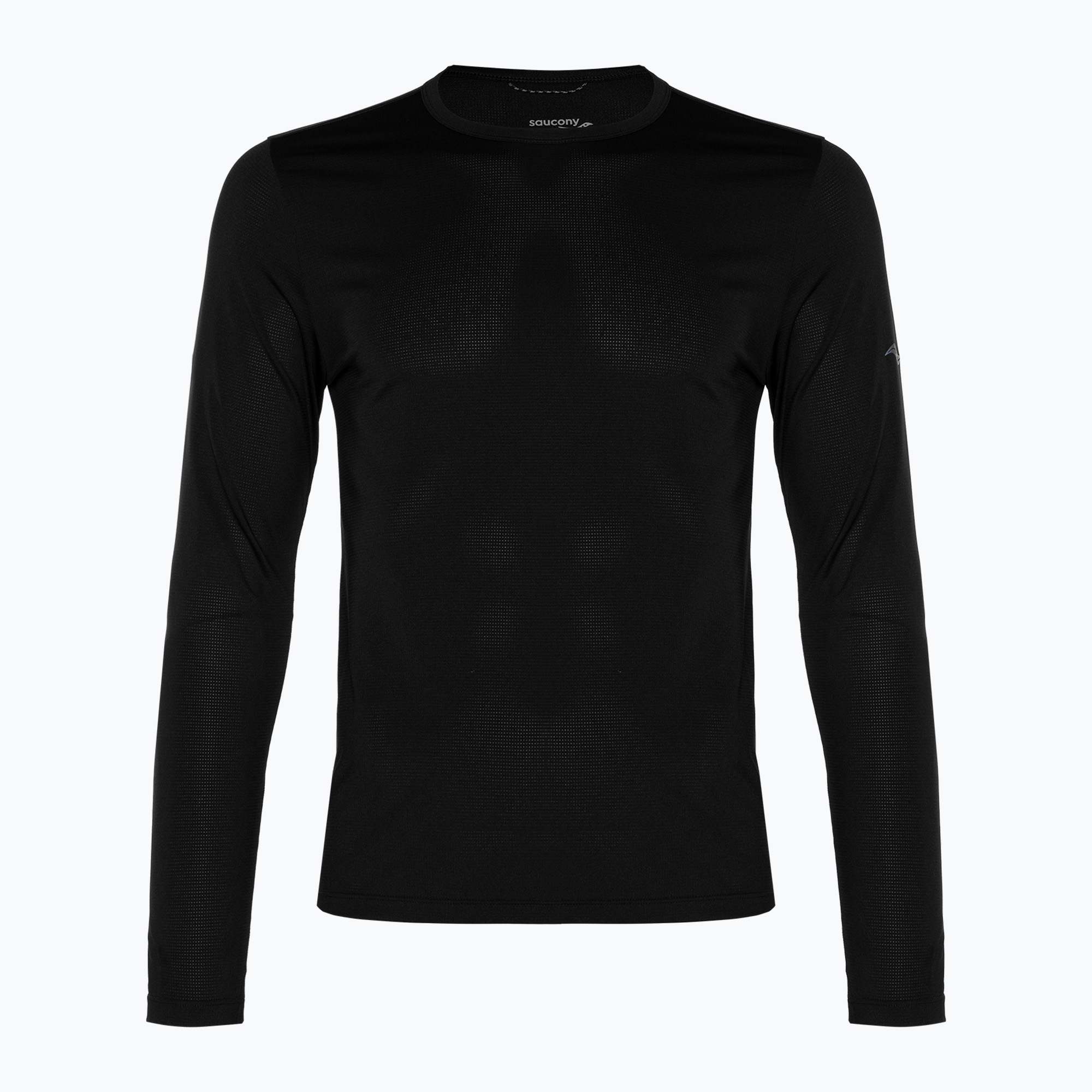 Longsleeve do biegania męski Saucony Stopwatch black 