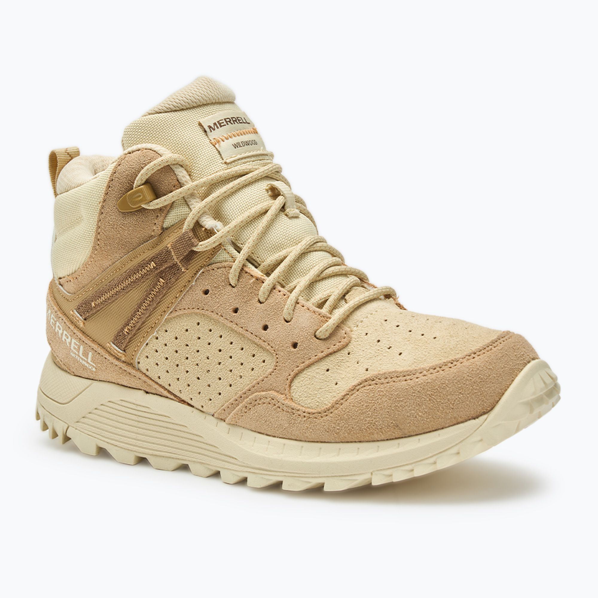 Buty turystyczne damskie Merrell Wildwood Mid Ltr Wp tan/reed 