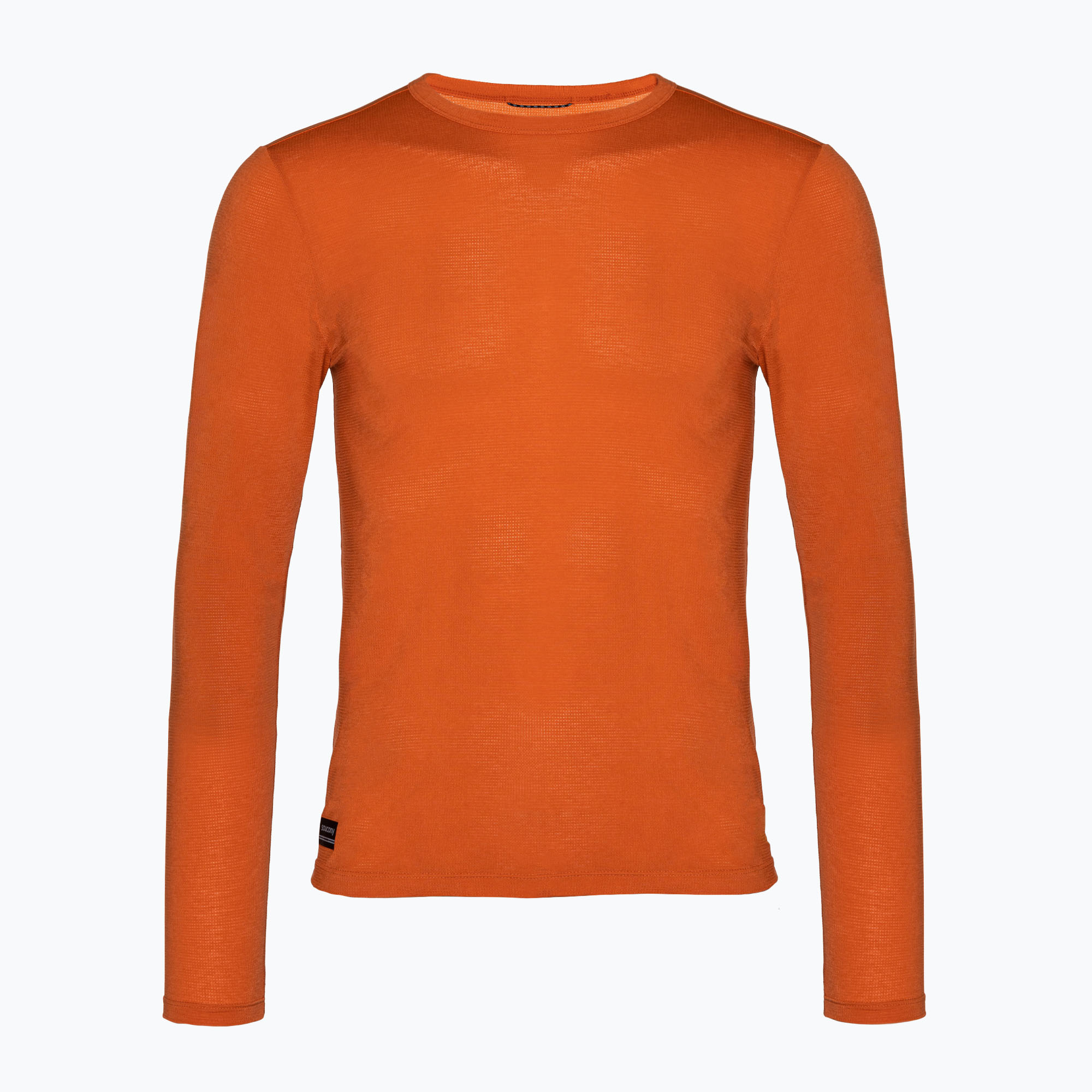 Longsleeve do biegania męski Saucony Stopwatch spice heather 