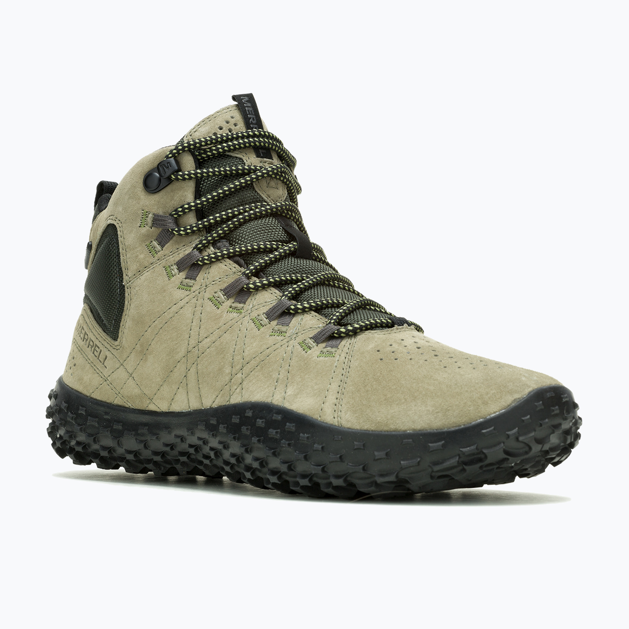 Buty barefoot męskie Merrell Wrapt Mid WP olive/black 