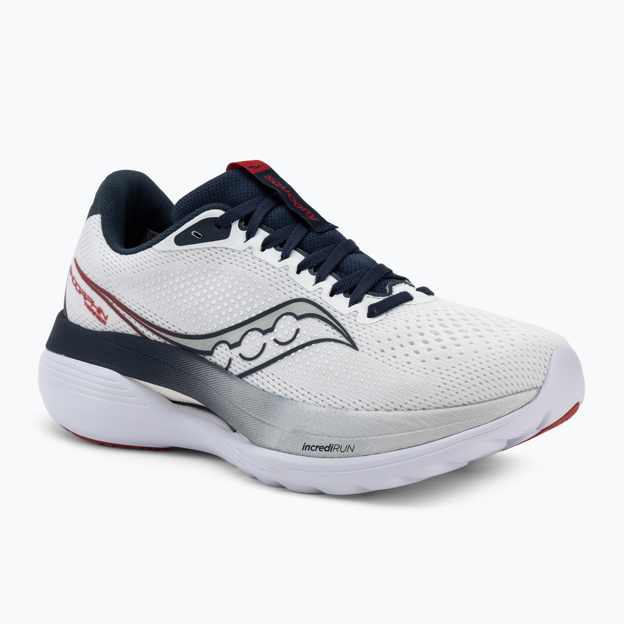 Mъжки обувки за бягане Saucony Endorphin Trainer white/navy
