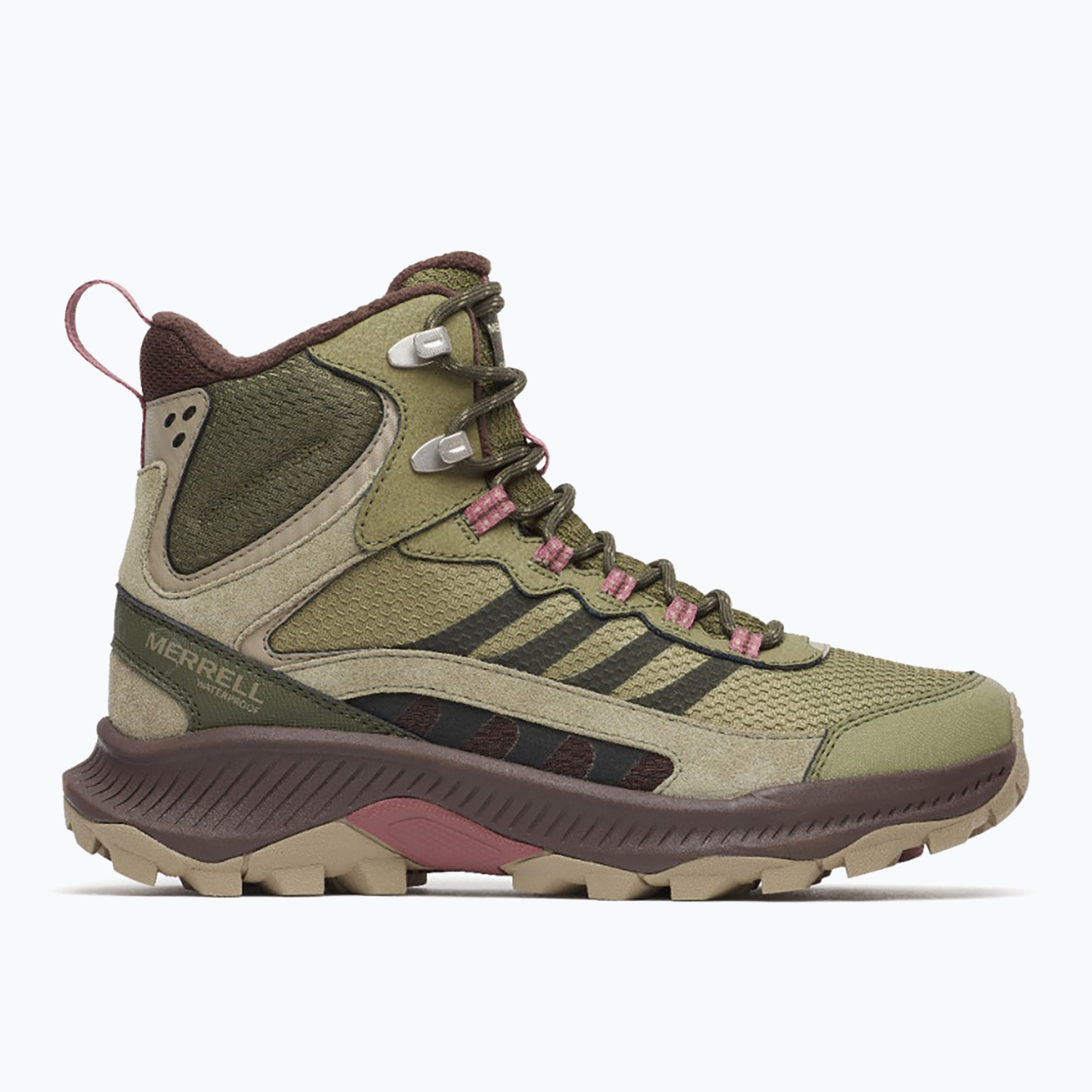 Dámske turistické topánky Merrell Speed Strike 2 Thermo Mid WP olivine