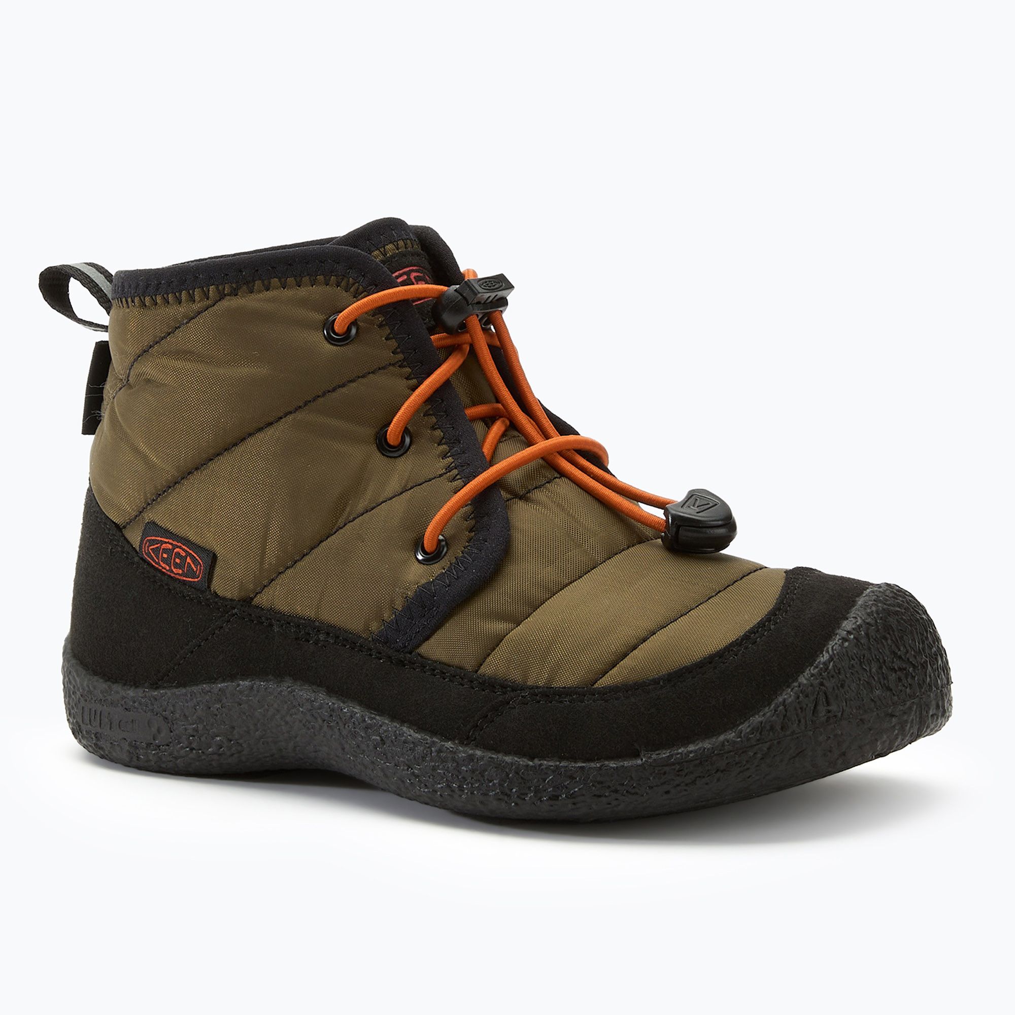 Buty juniorskie KEEN Howser II Chukka WP dark olive/gold flame 
