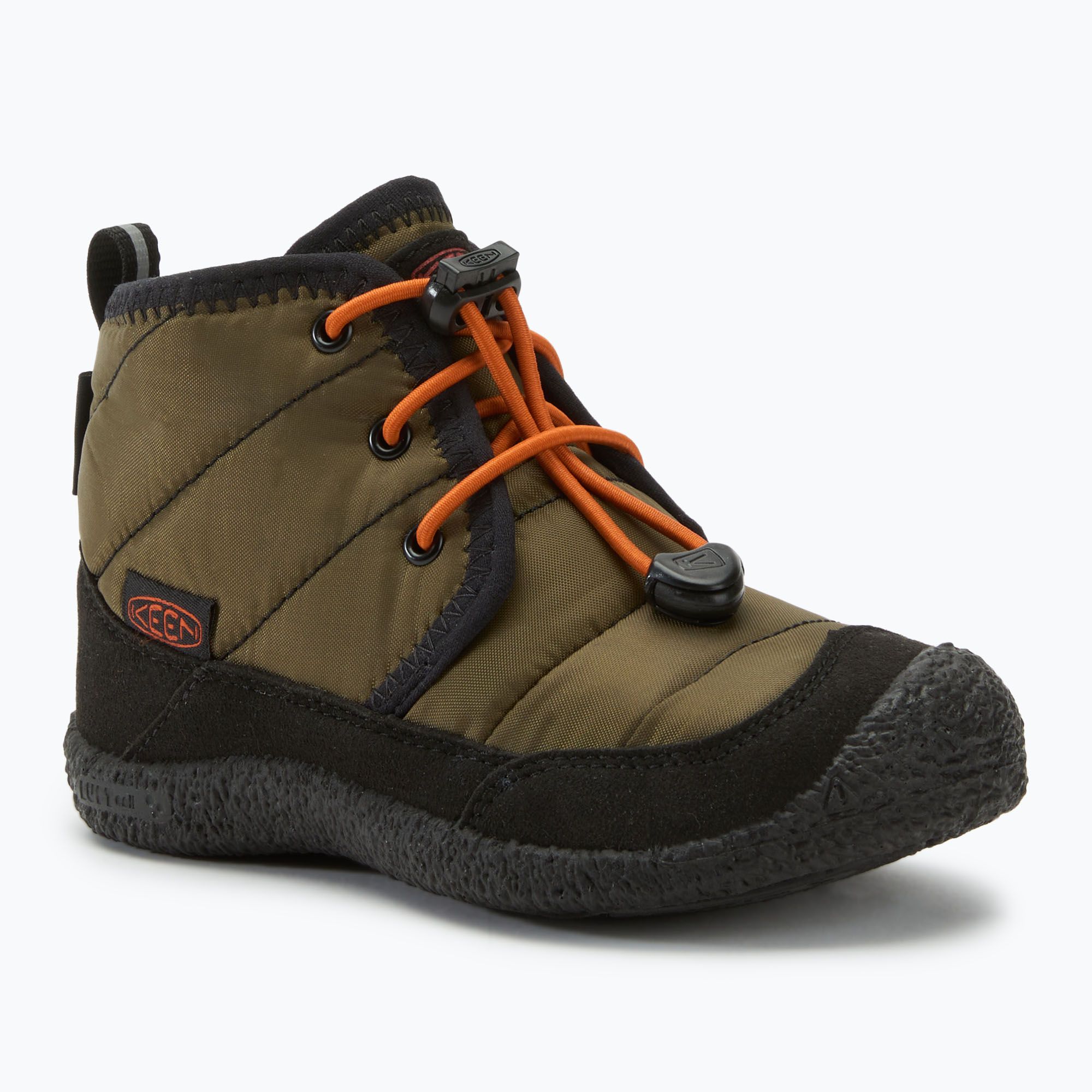 Buty dziecięce KEEN Howser II Chukka WP dark olive/gold flame 