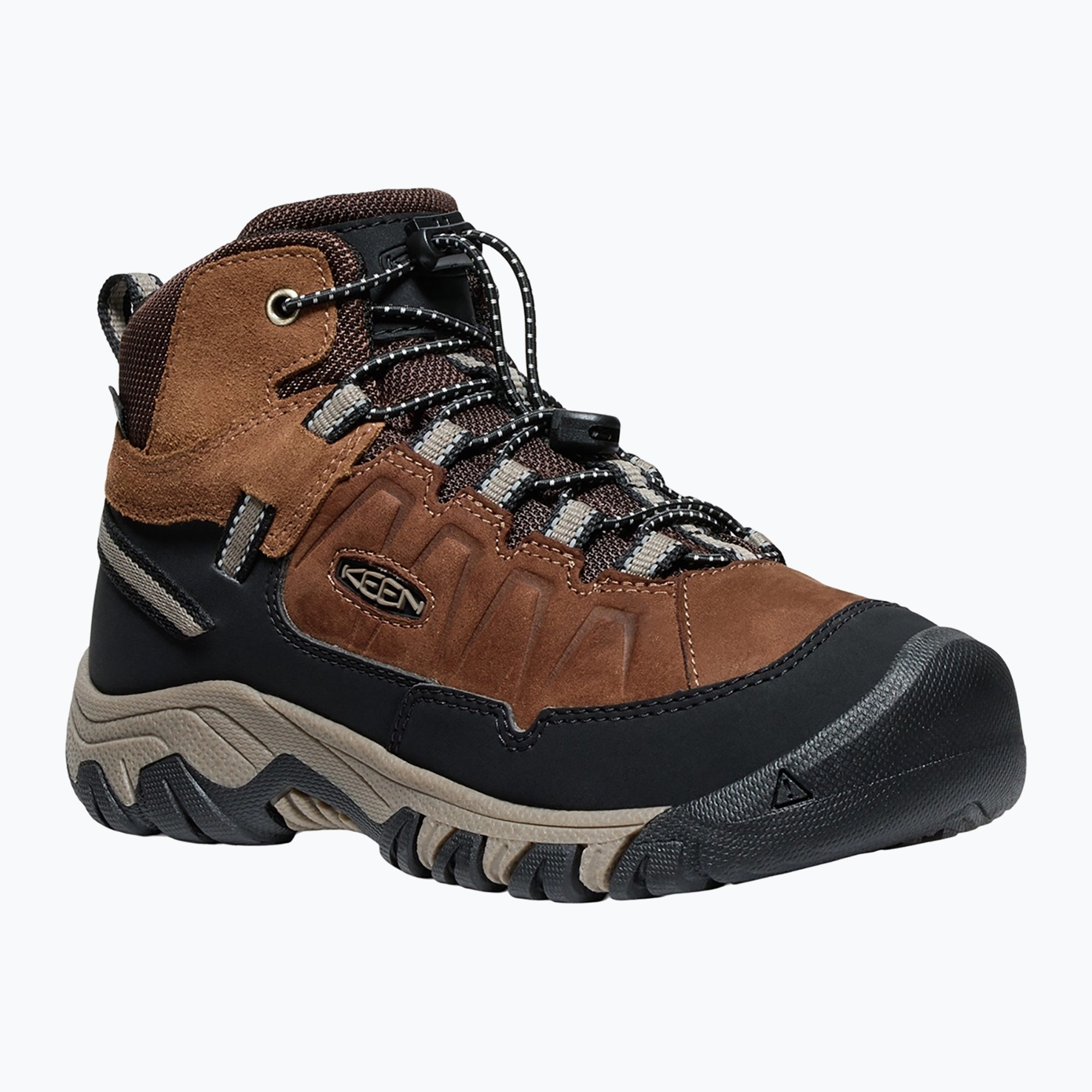 Buty trekkingowe dziecięce KEEN Targhee IV Mid Waterproof bison/brindle 