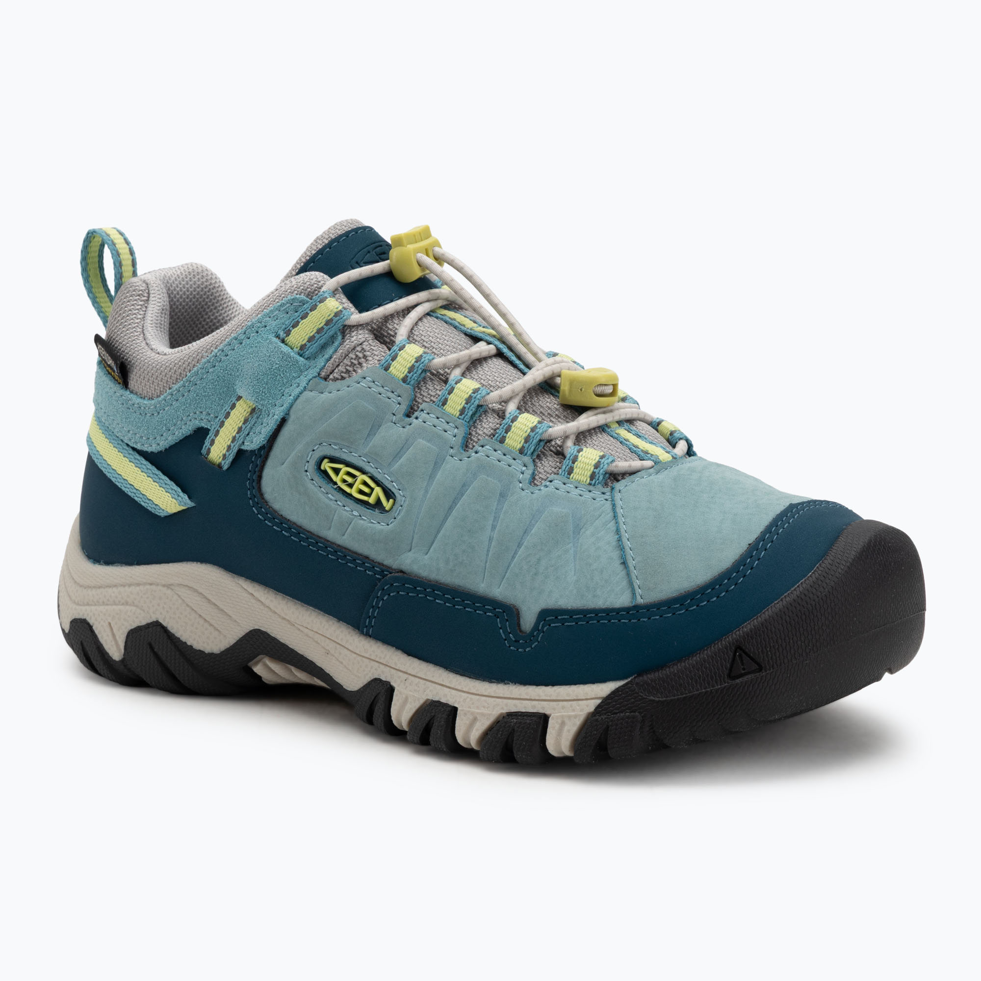 Buty trekkingowe dziecięce KEEN Targhee IV Low Waterproof reef waters/daiquiri green 
