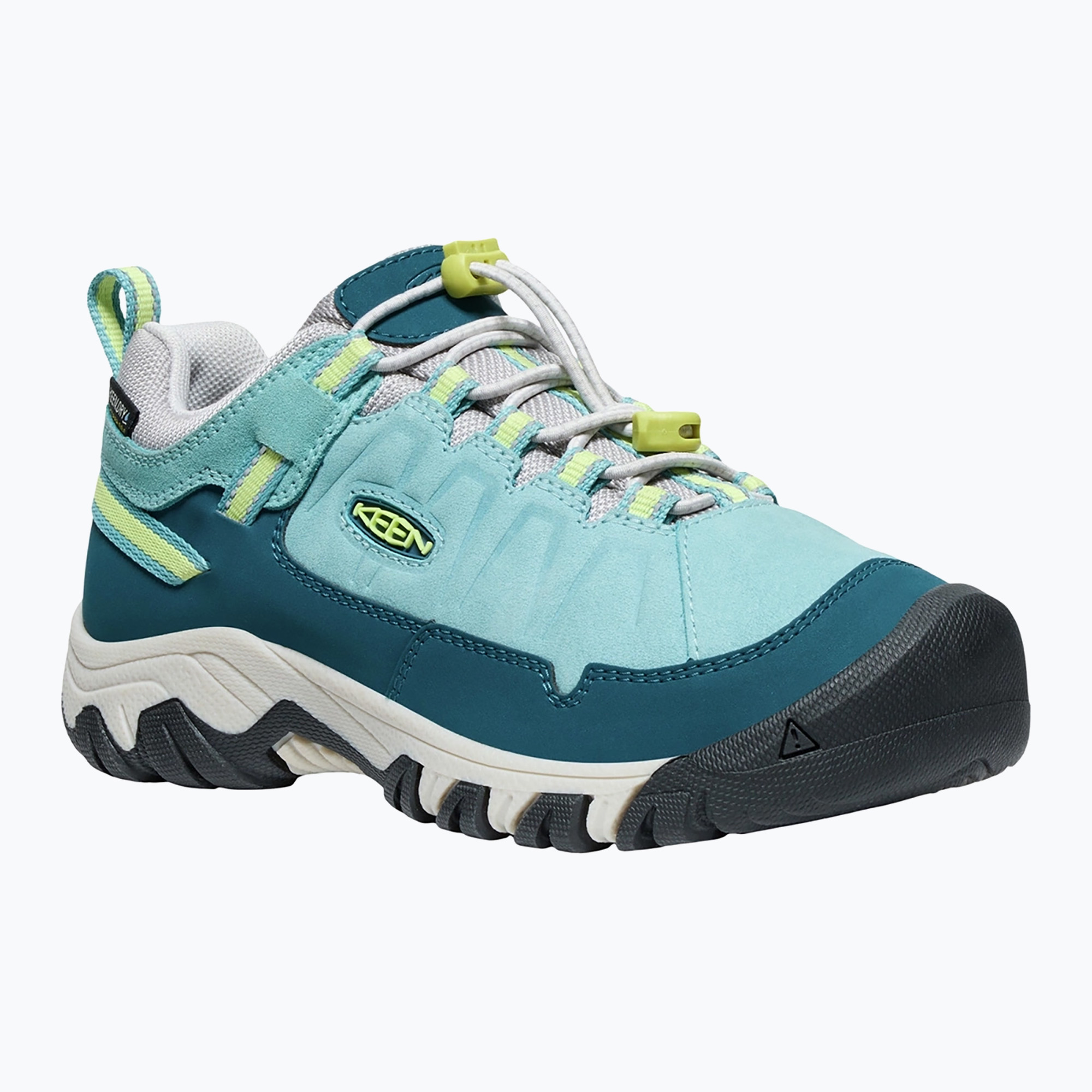 Buty trekkingowe dziecięce KEEN Targhee IV Low Waterproof reef waters/daiquiri green 
