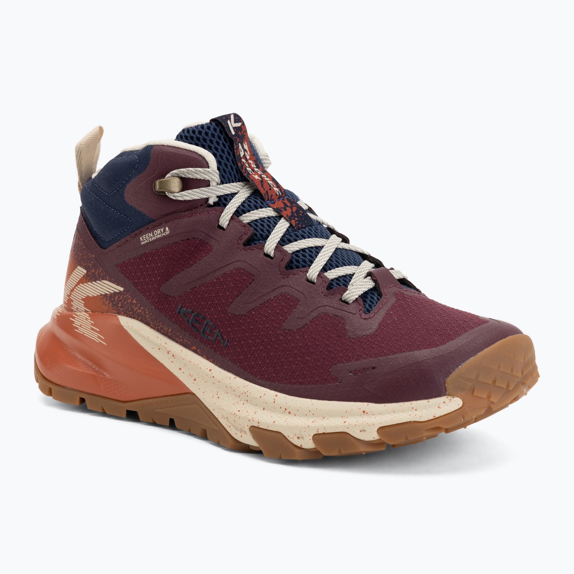 Дамски обувки за трекинг KEEN Targhee Apex Mid Wp fig/burnt brick