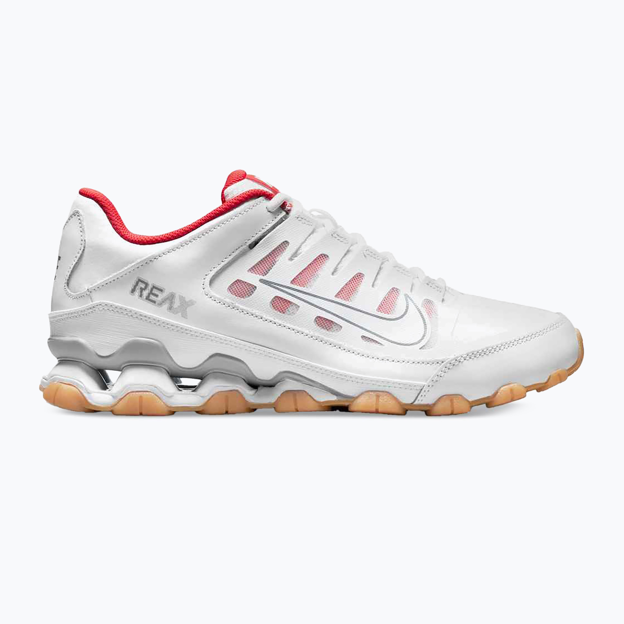 Scarpe da ginnastica da uomo Nike Reax 8 Tr Mesh bianco/bianco/grigio lupo/rosso cileno