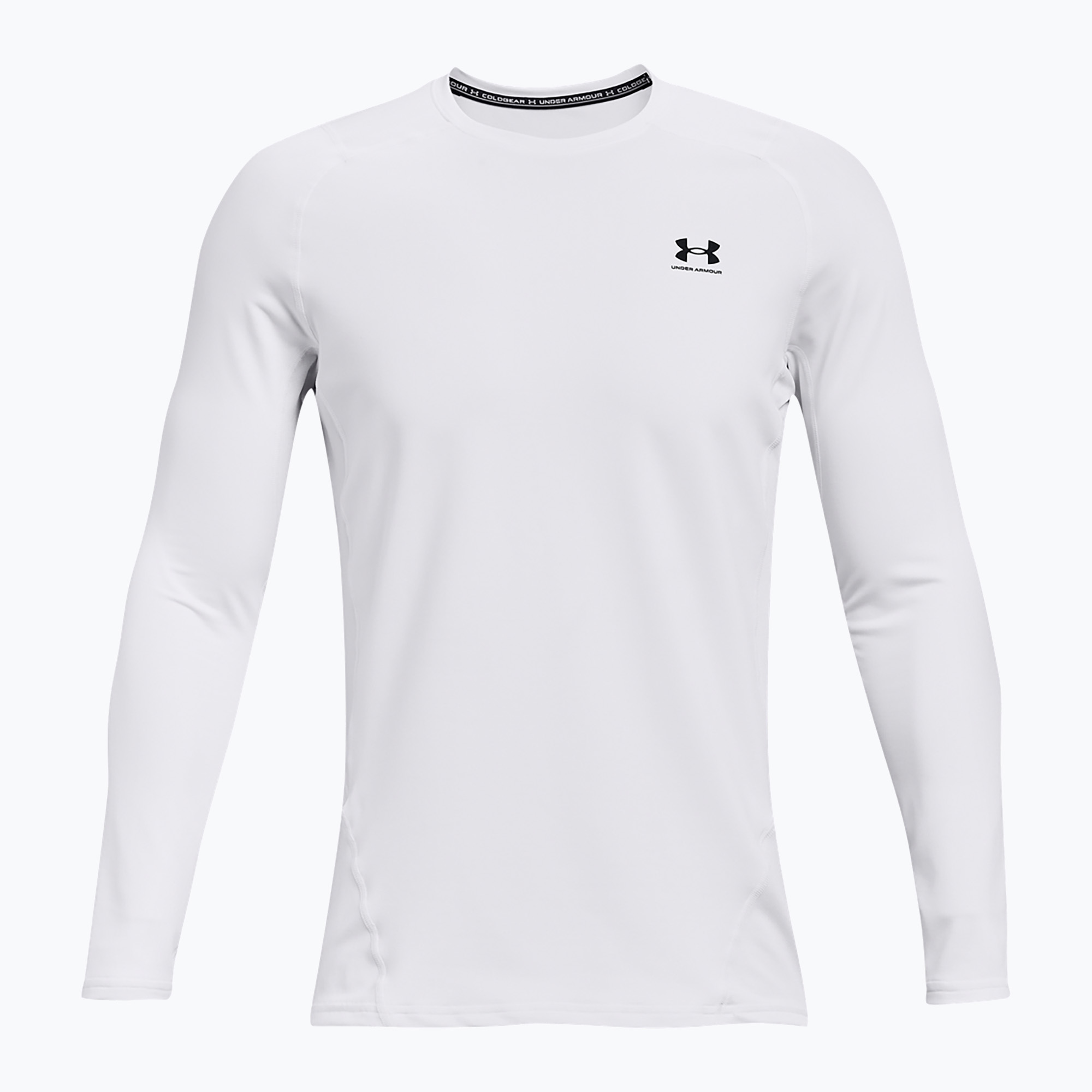 Longsleeve de antrenament pentru bărbați Under Armour CG Armour Fitted Crew white/black