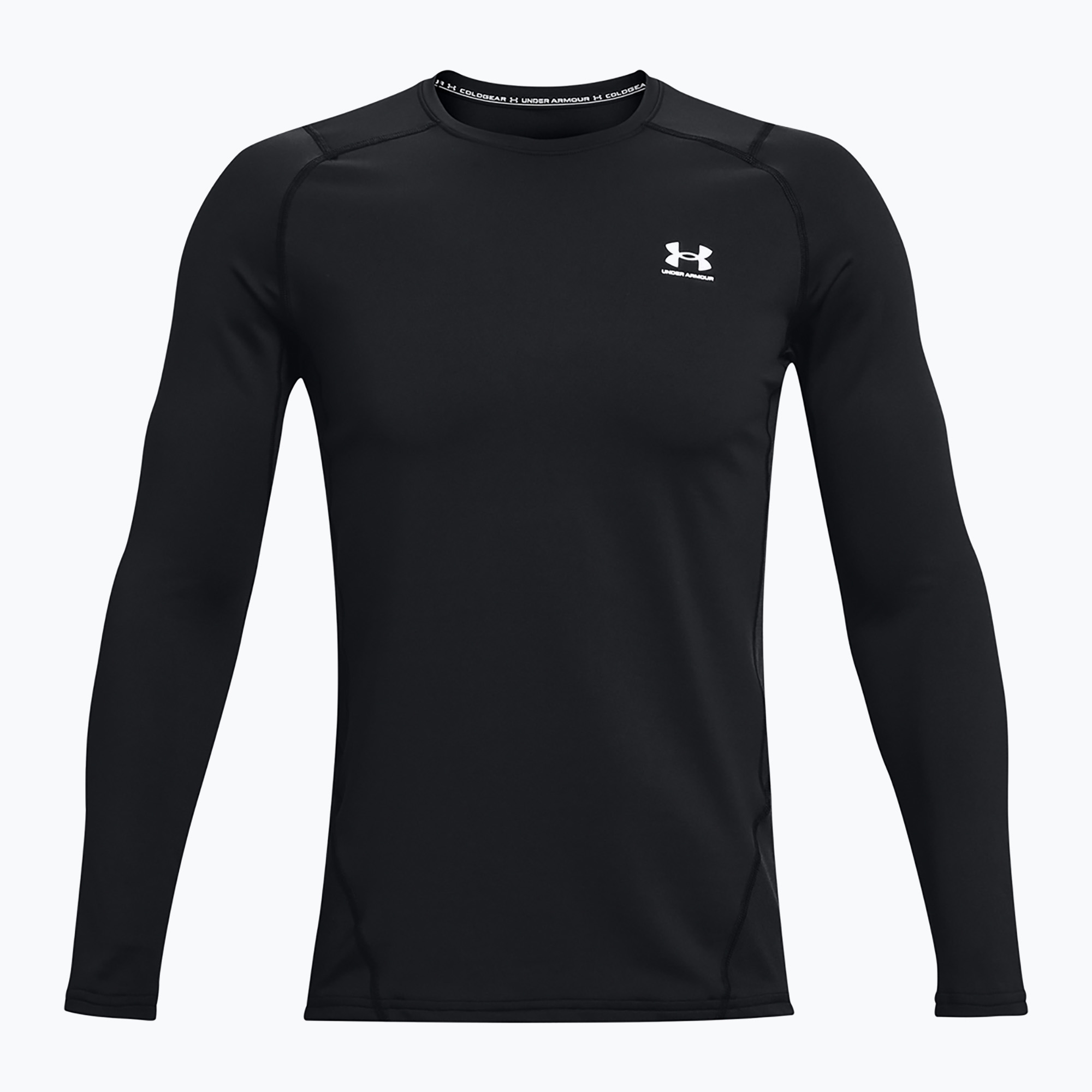 Мъжка блуза с дълъг ръкав за  тренировка Under Armour CG Armour Fitted Crew black/white