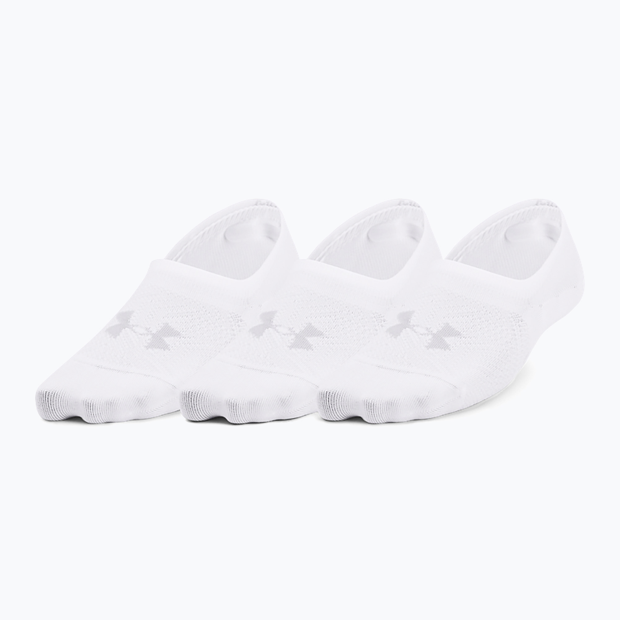 női edzőzokni Under Armour Breathe Lite Ultra Low 3P white/white/mod gray (Breathe Lite Ultra Low 3P 1370075)