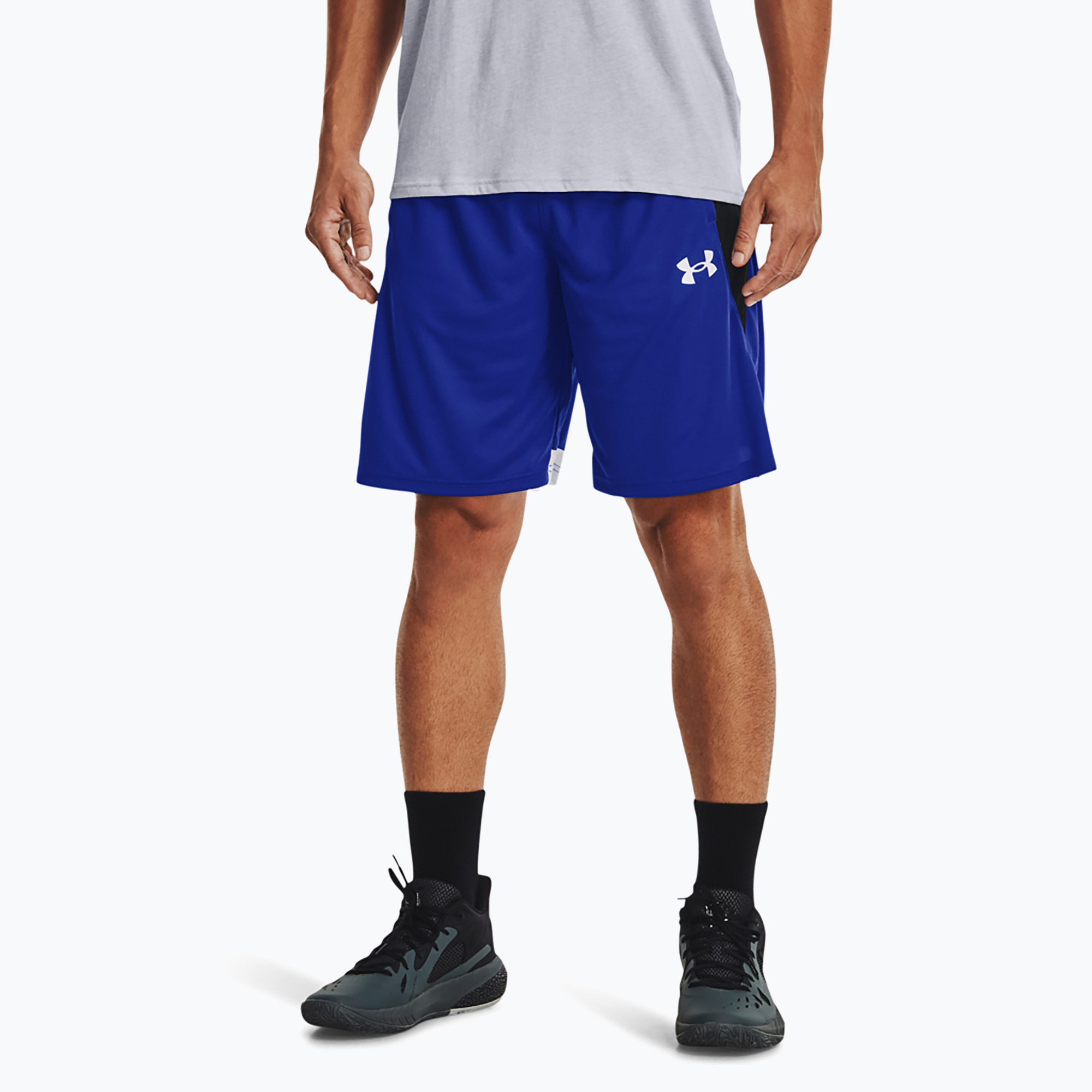 Spodenki koszykarskie męskie Under Armour Baseline 10In royal/white 