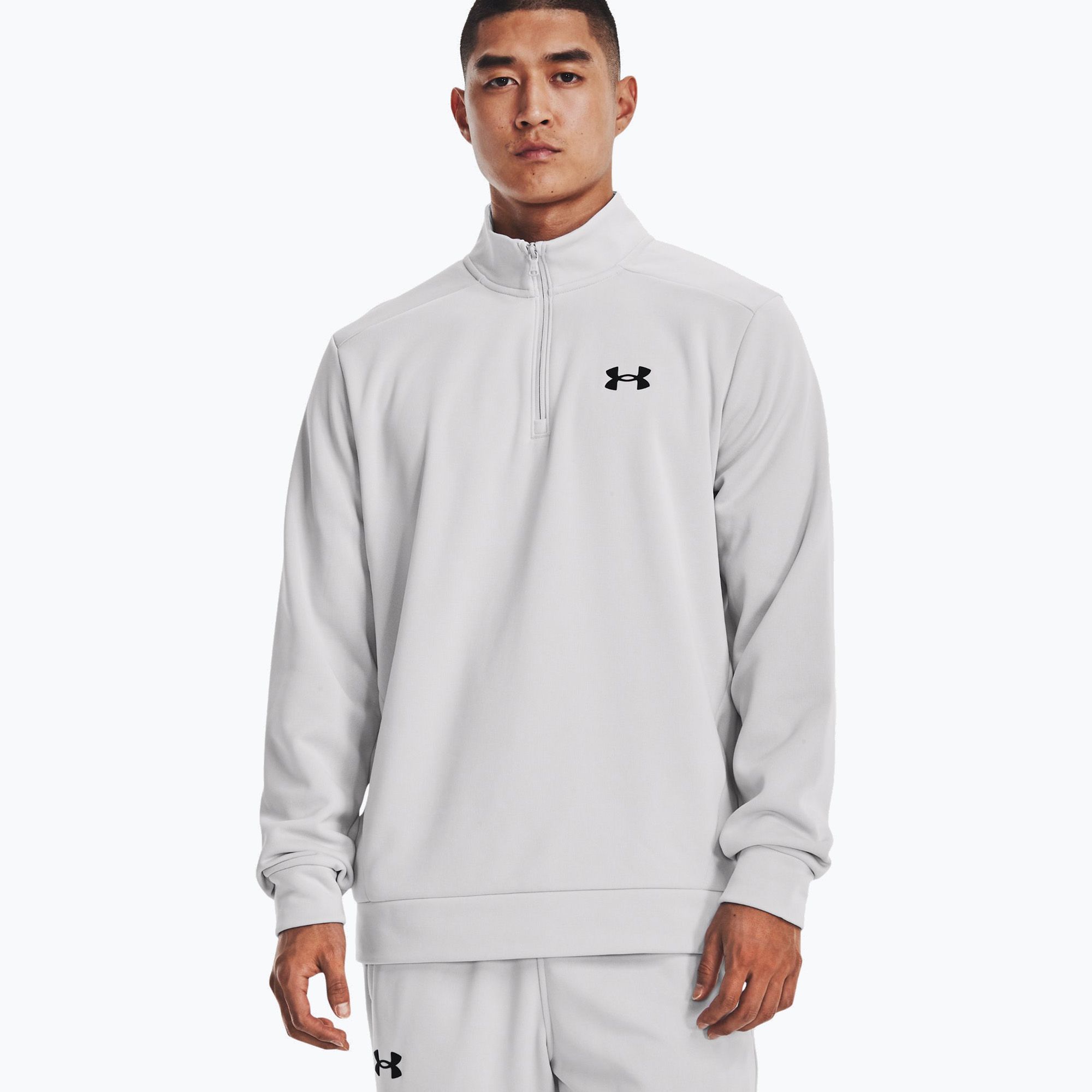 Bluza męska Under Armour Armour Fleece 1/4 Zip halo gray/black 