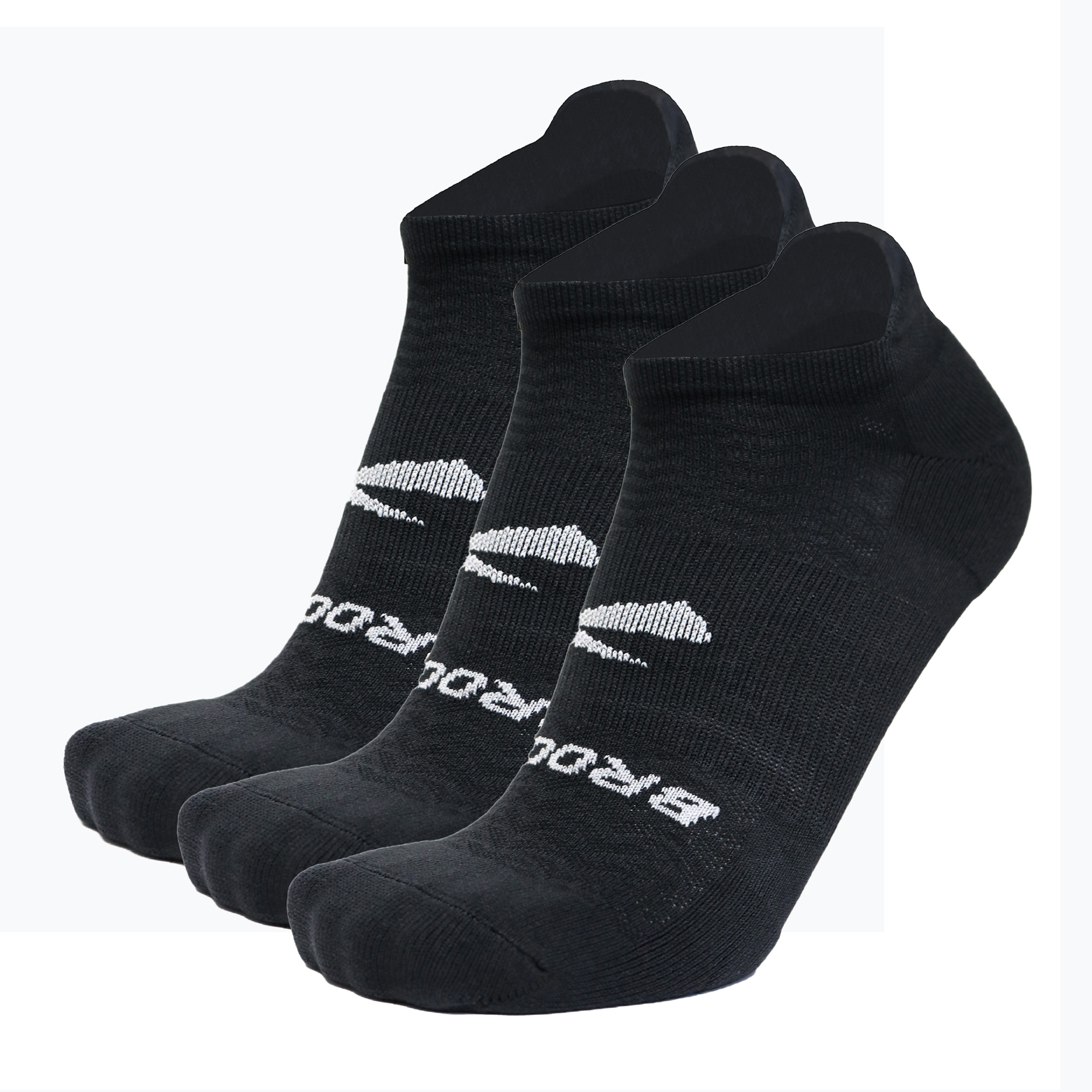Brooks Run-In No Show calzini 3 paia nero (L) (Run-In No Show 3-Pack 280493001)